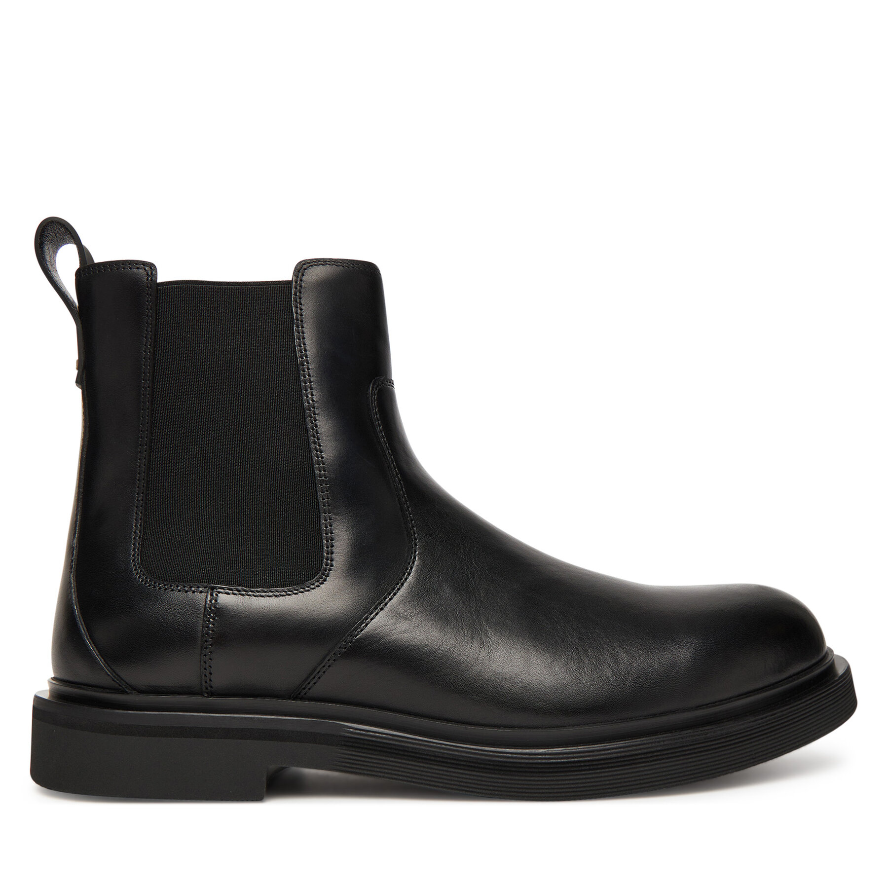 Členková obuv s elastickým prvkom KARL LAGERFELD KL12244 Čierna