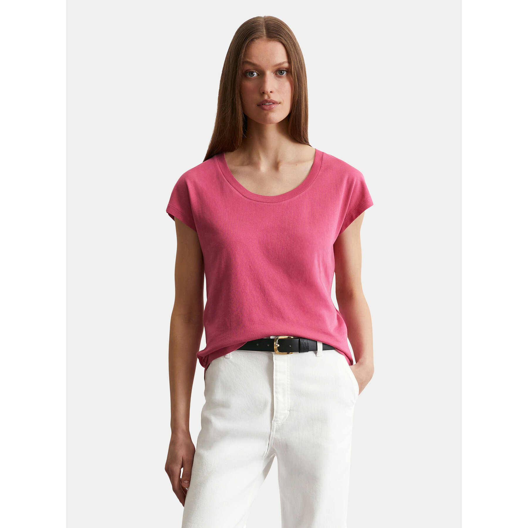 Marc O'Polo T-Shirt 516 2100 50073 Ροζ Regular Fit