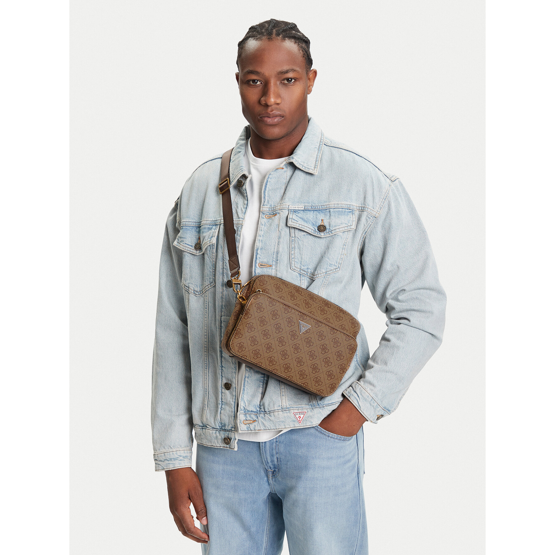 Τσαντάκι Guess HMMILO P5222 Μπεζ