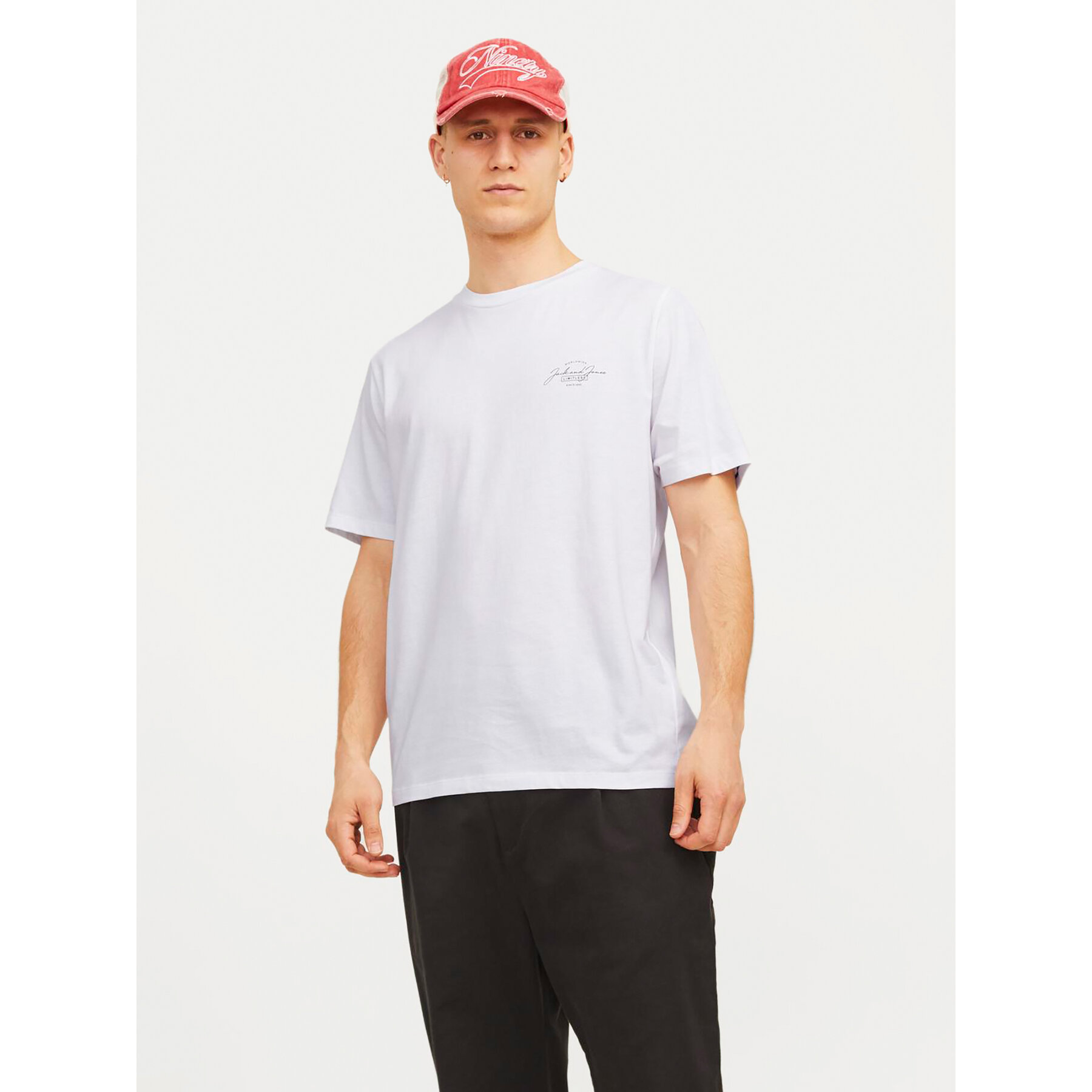 Jack & Jones T-shirt Erris 12256799 Bianco Standard Fit