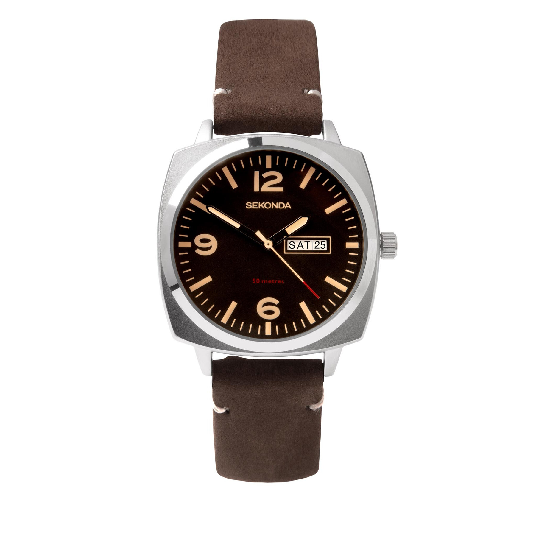 

Годинник Sekonda 1988 Silver/Brown, Коричневий