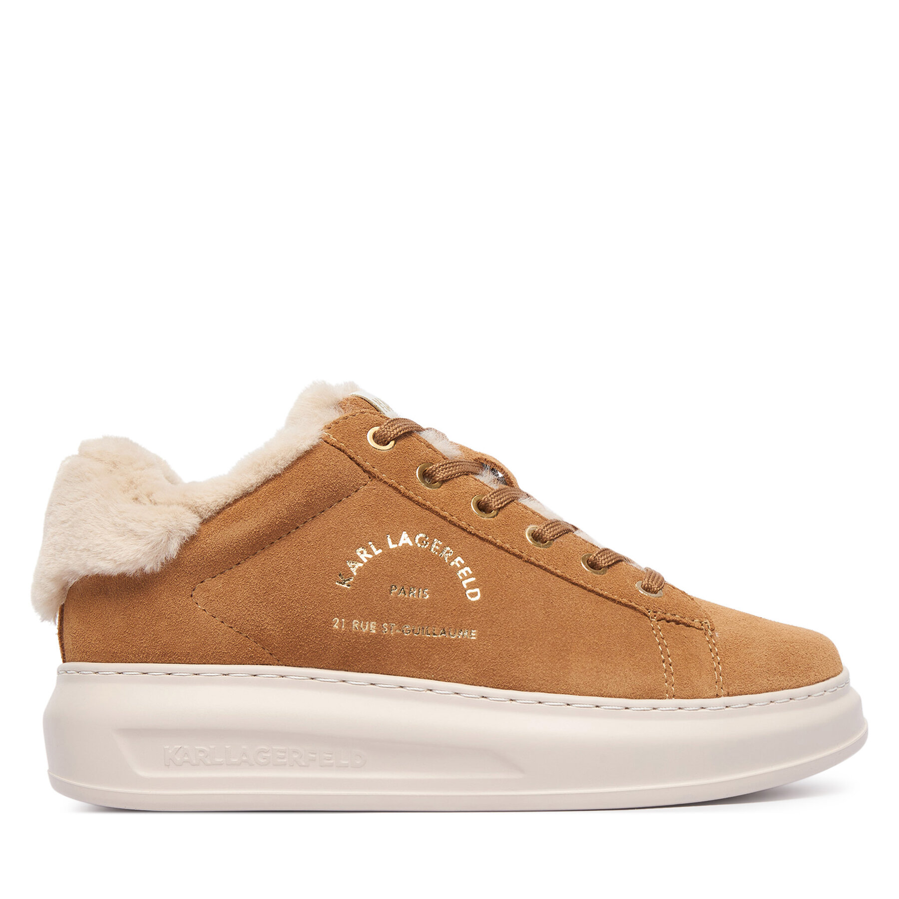 Sneakersy KARL LAGERFELD Kapri KL62537L Béžová