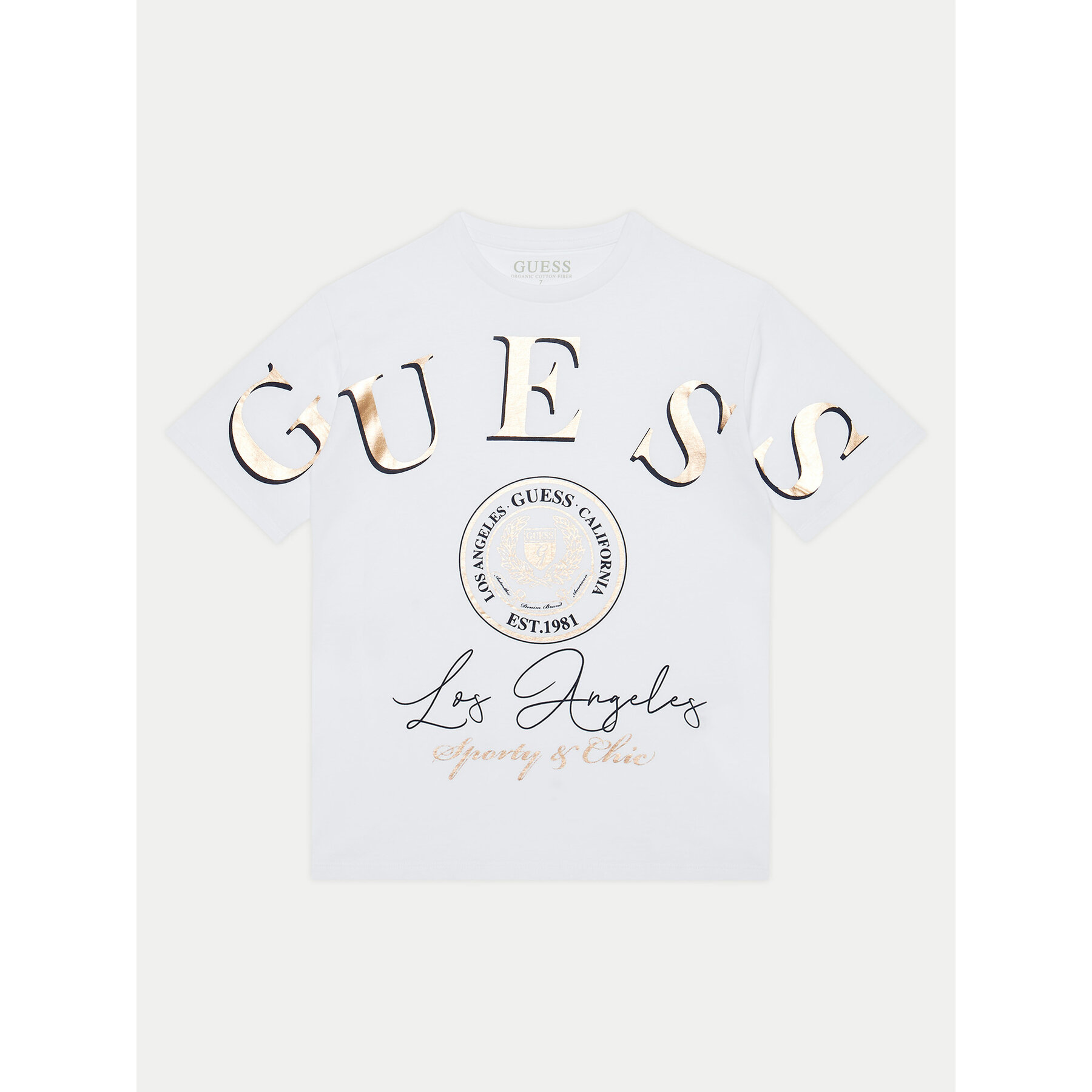 Guess T-Shirt J5RI28 K8HM4 Λευκό Regular Fit