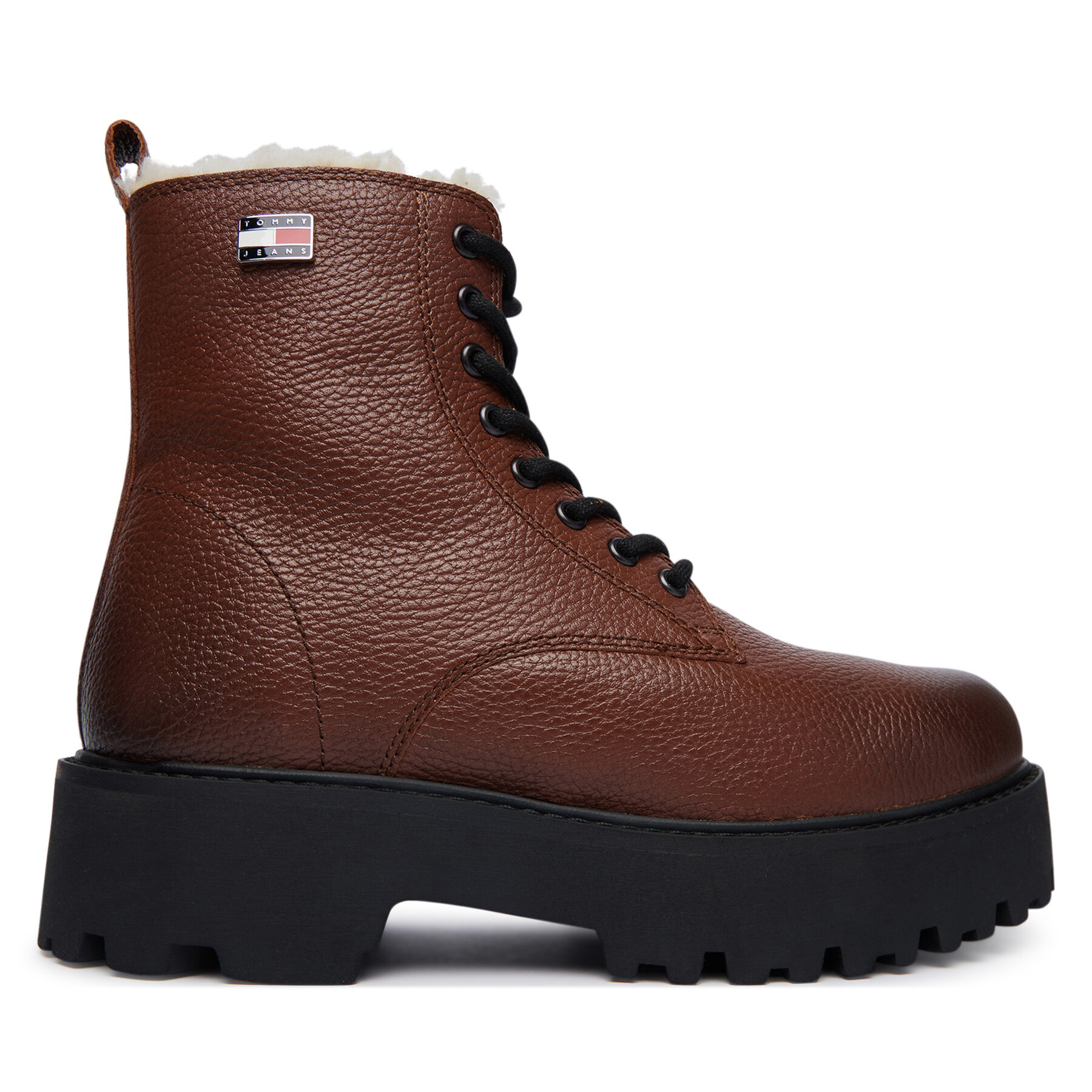 Puszābaki Tommy Jeans Tjw Platform Boots Wl EN0EN03159 Brūns