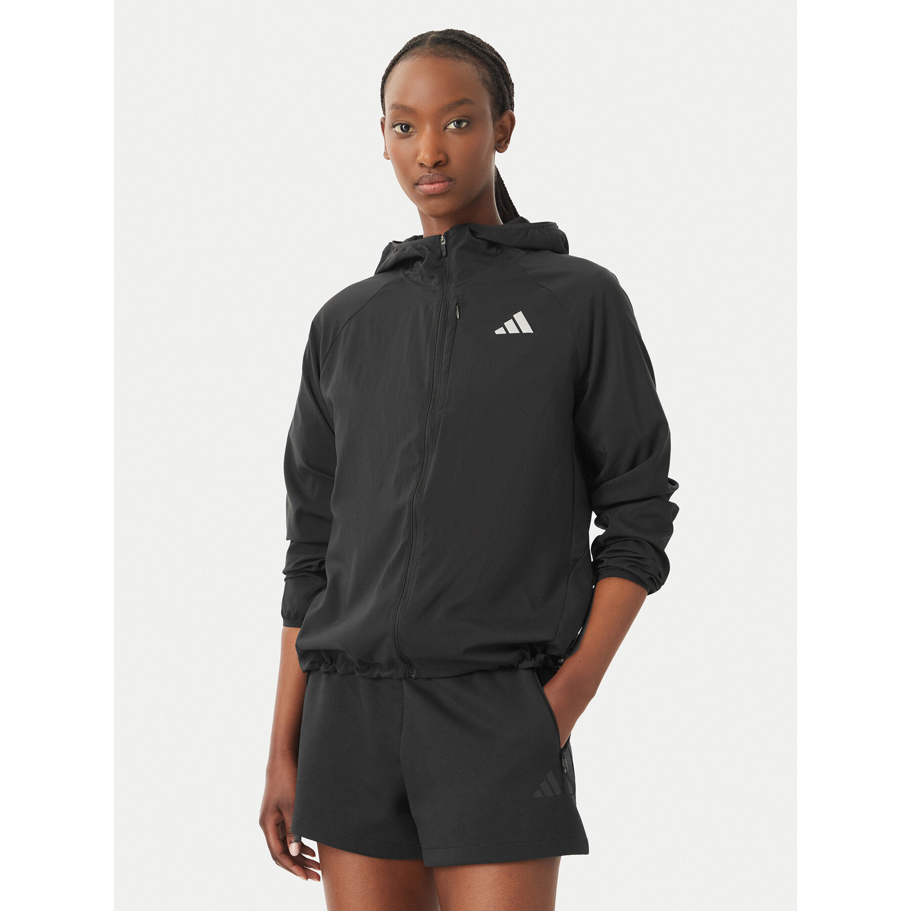adidas Laufjacke Essentials KA4339 Schwarz Regular Fit