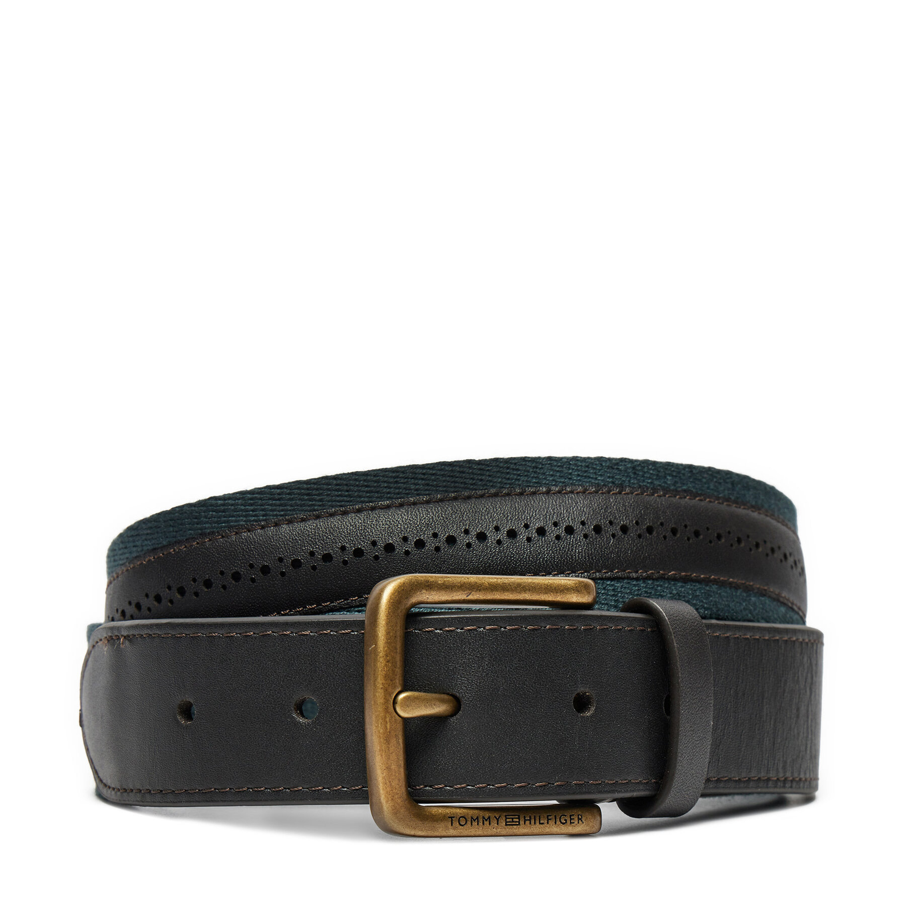 Pánsky opasok Tommy Hilfiger AM0AM12812 Tyrkysová
