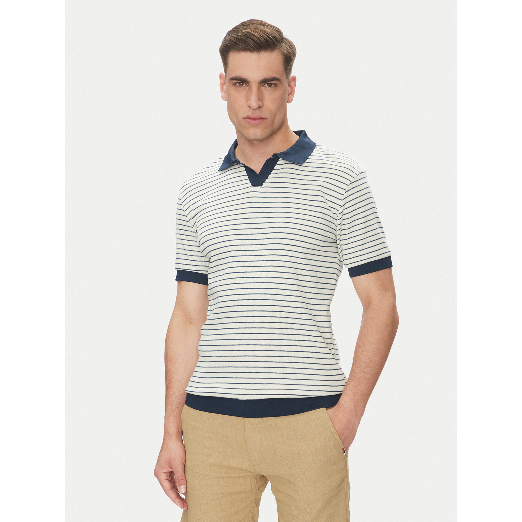 INDICODE INDICODE Polo Toxi 41-130 Μπεζ Regular Fit