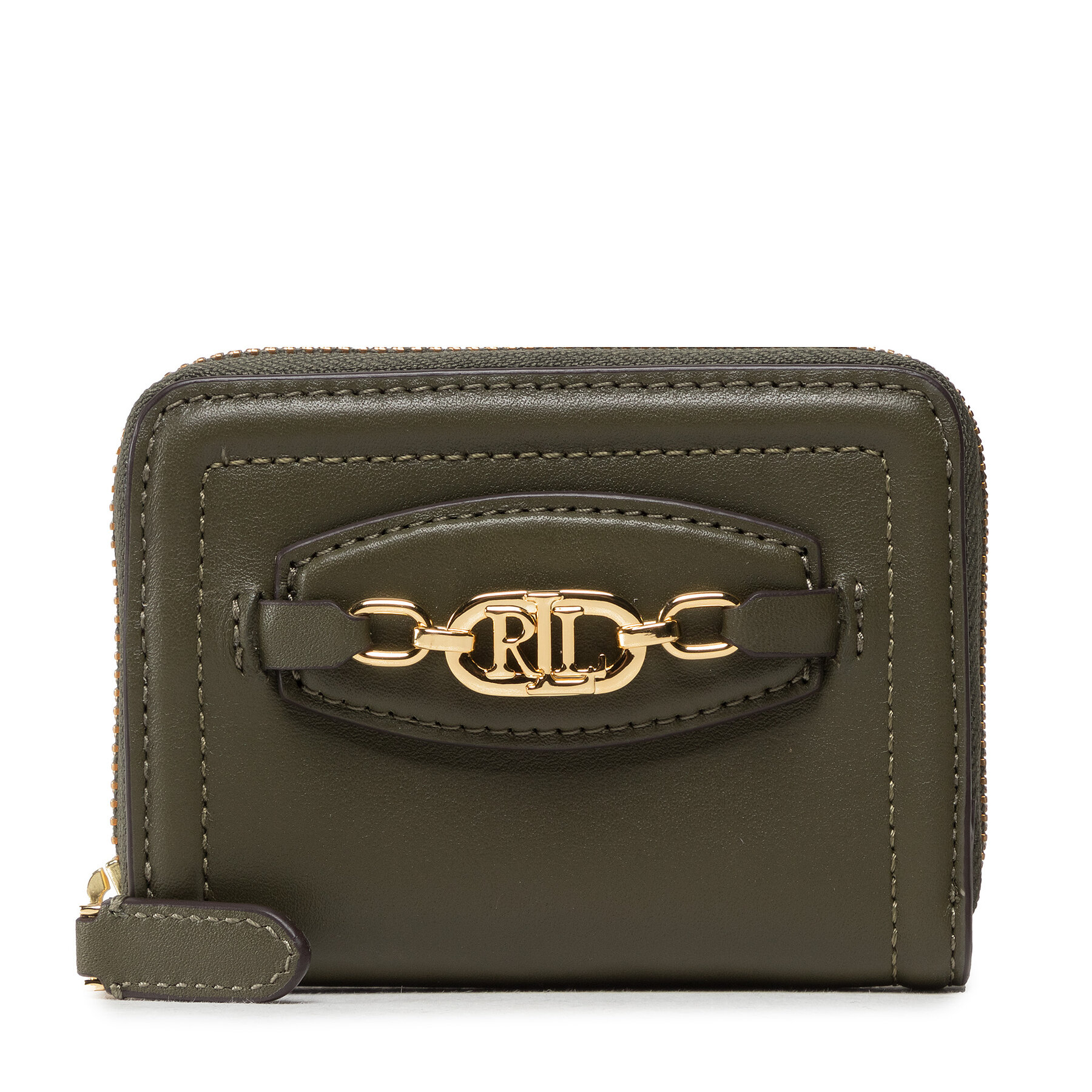 Portofel Mic de Damă Lauren Ralph Lauren Ovl Smp Zip 432871780004 Classic Olive 432871780004 imagine super redus 2022