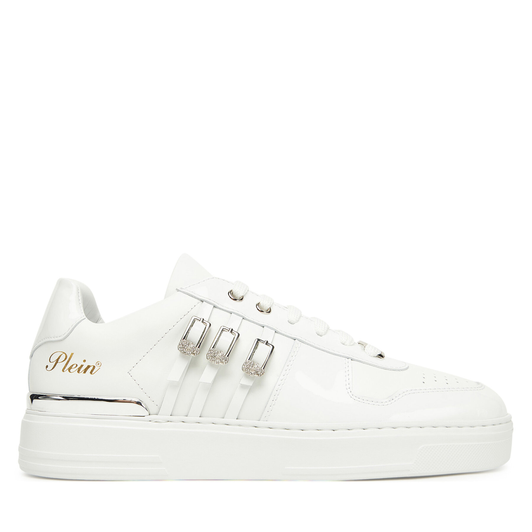 Sneakersy PHILIPP PLEIN FAES WSC2780 PLE075N Biela
