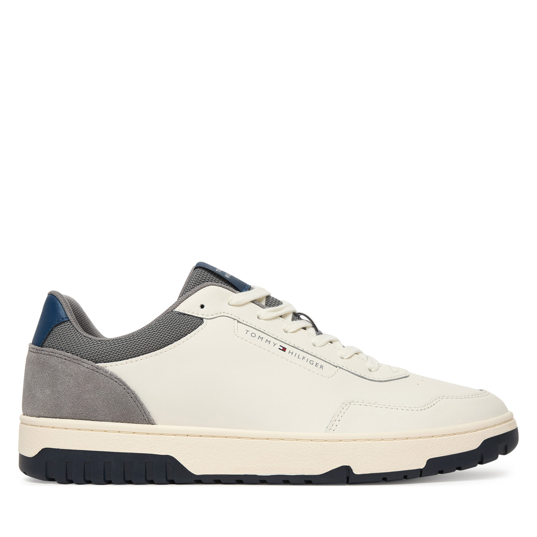 Сникърси Tommy Hilfiger Th Basket Core Lite Lth/Suede FM0FM05714 Бял