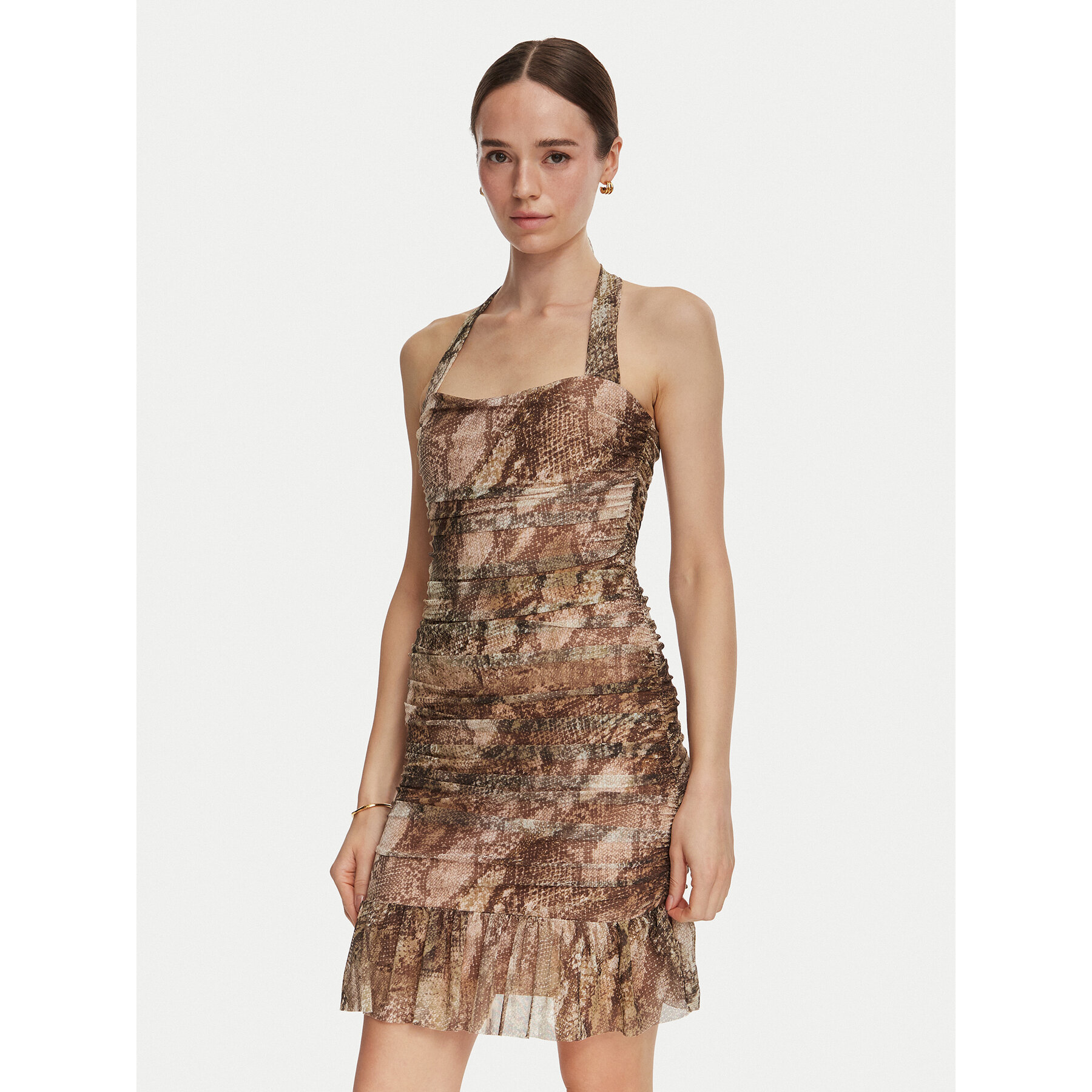 Guess Sommerkleid W6YK64 K4597 Grün Regular Fit
