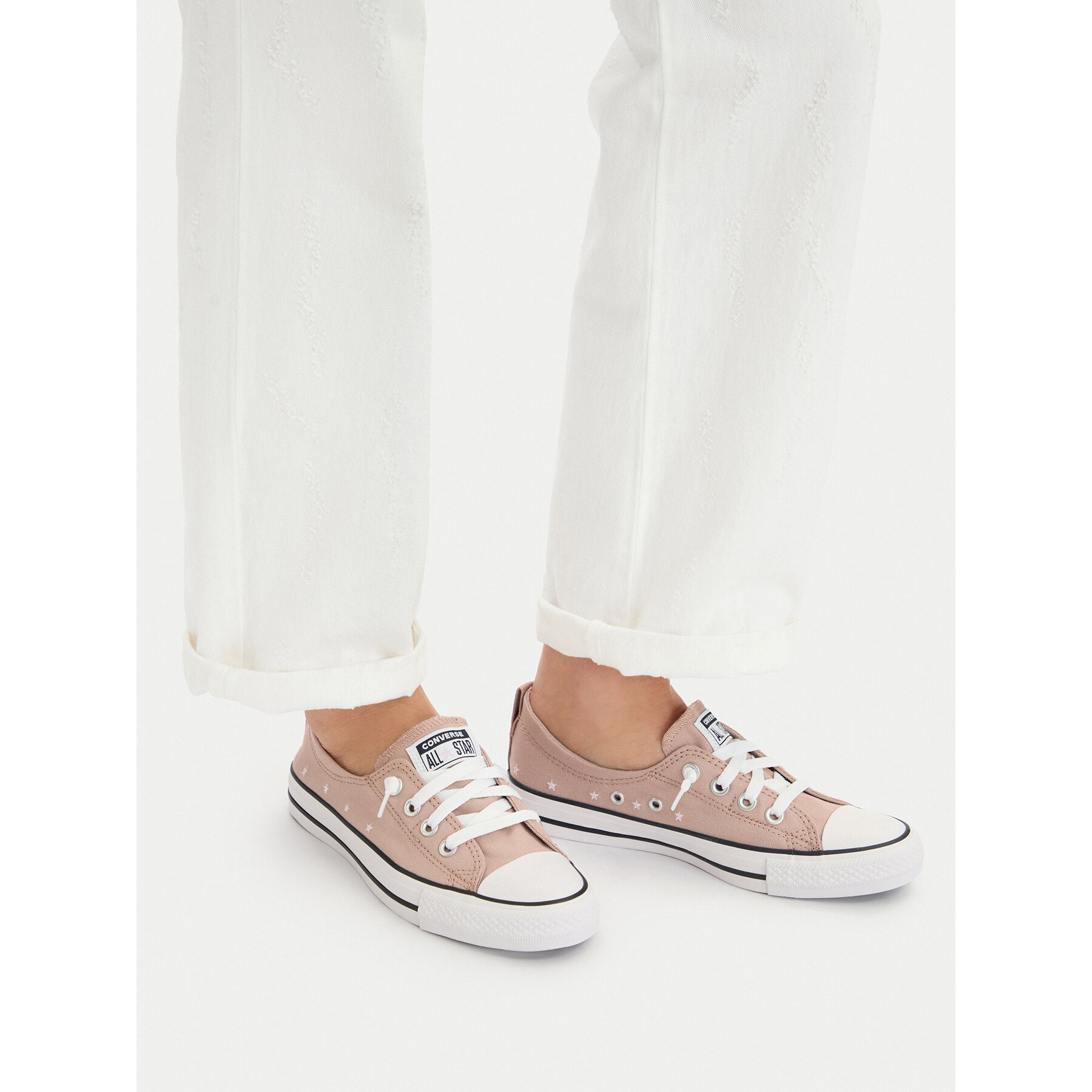 Modne superge Converse Chuck Taylor All Star Shoreline Embroidered Stars A17778C Rjava