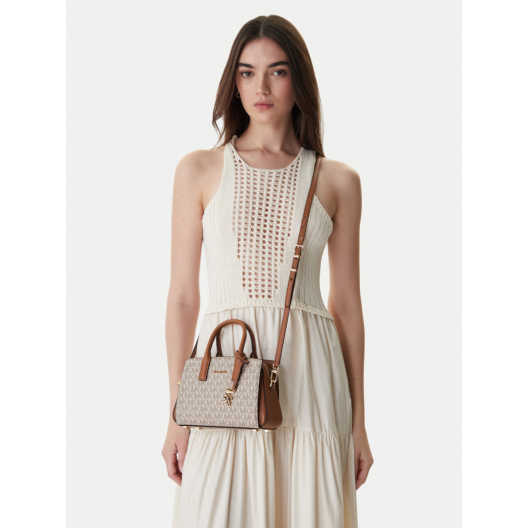 Geantă MICHAEL Michael Kors 32F5G9IC0B Écru