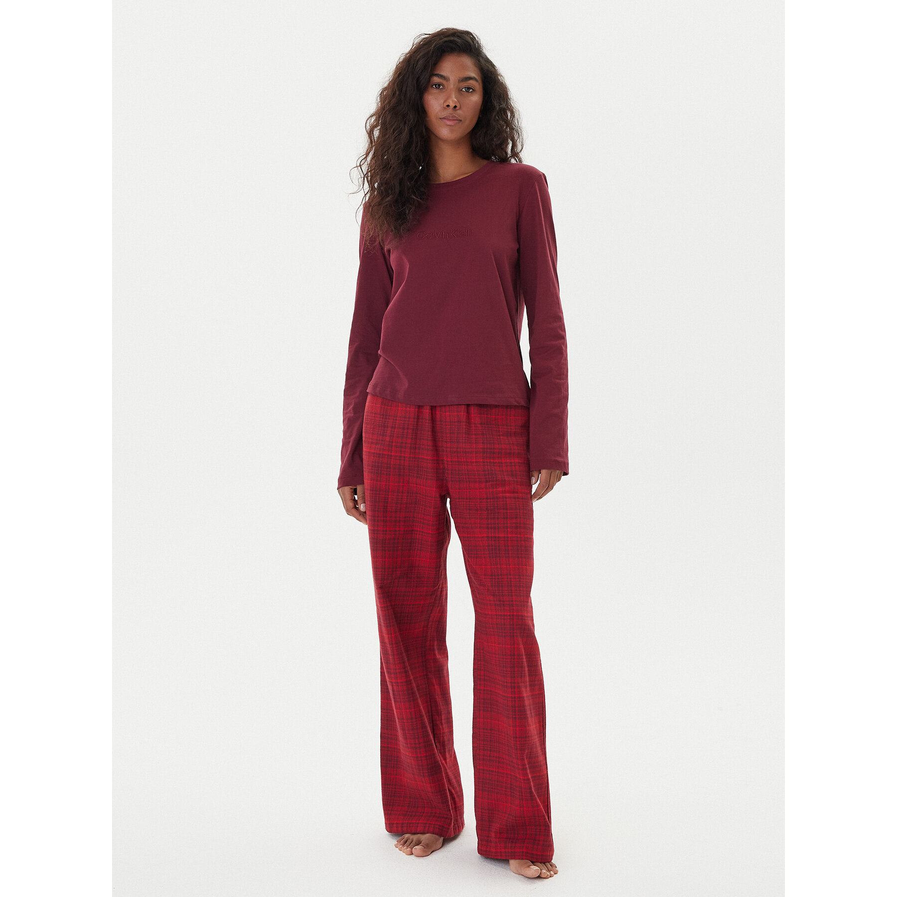 Calvin Klein Underwear Pigiama LV00QS7579 Rosso Regular Fit