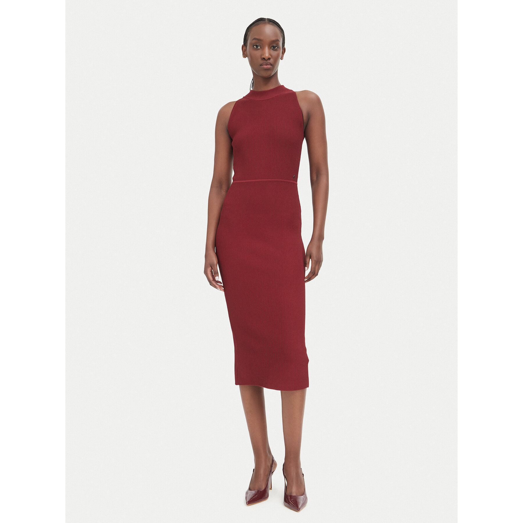 Guess Strickkleid W6BK88 Z1920 Braun Slim Fit
