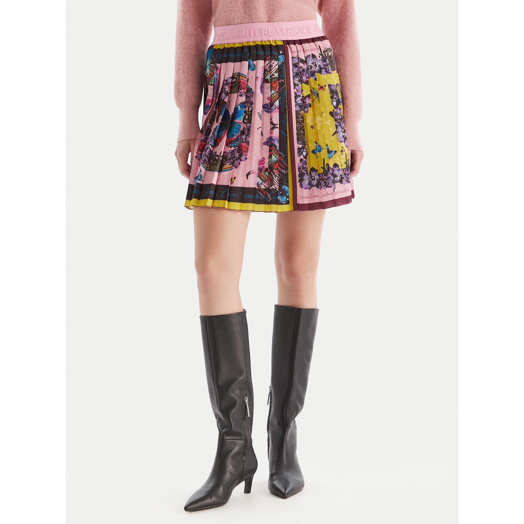 Versace Jeans Couture Faltenrock 79HAE8P0 NS726 Bunt Regular Fit