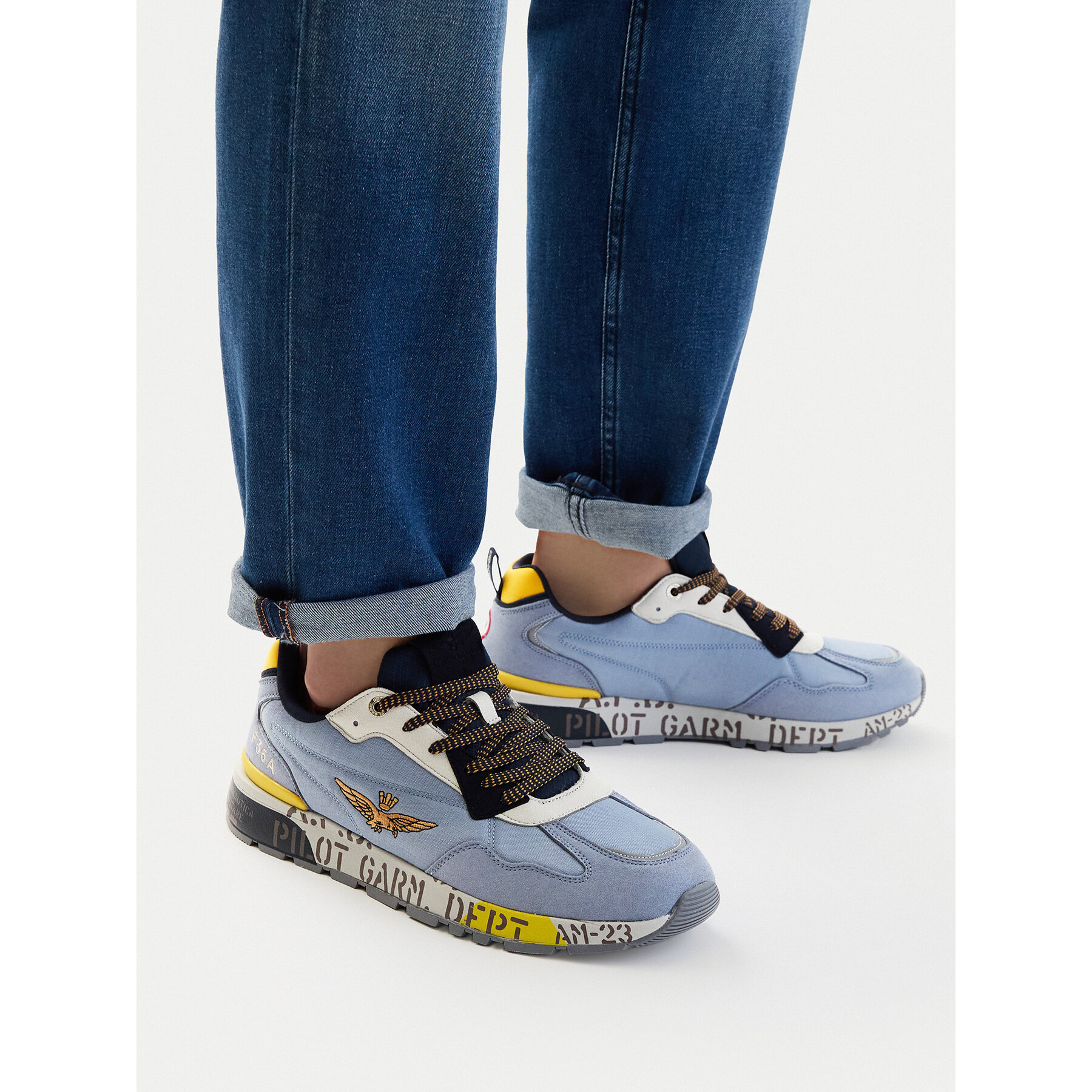 Sneakersy Aeronautica Militare 261SC0276UCT04327 Modrá