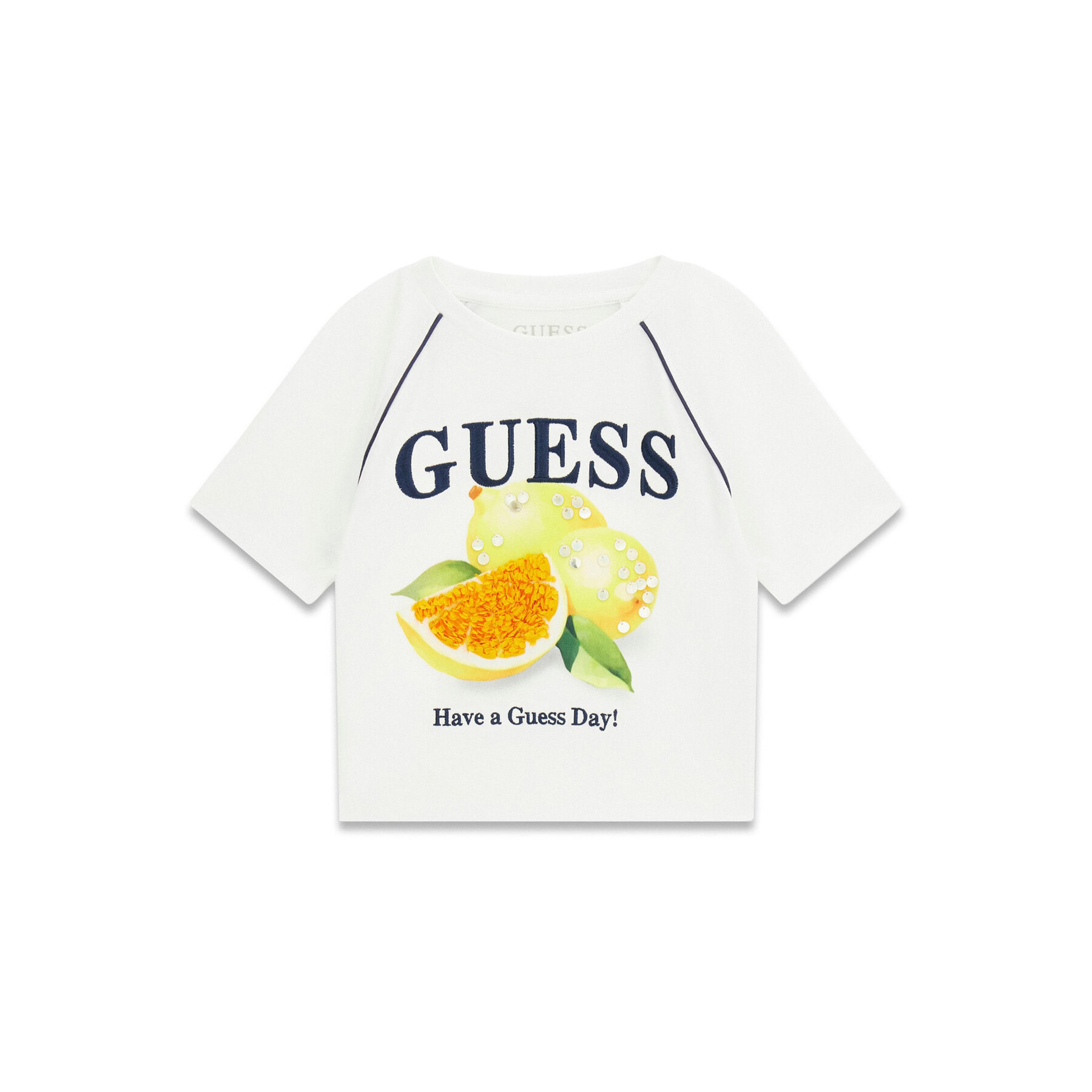 Guess Majica J6GI08 K8HM4 Bela Regular Fit
