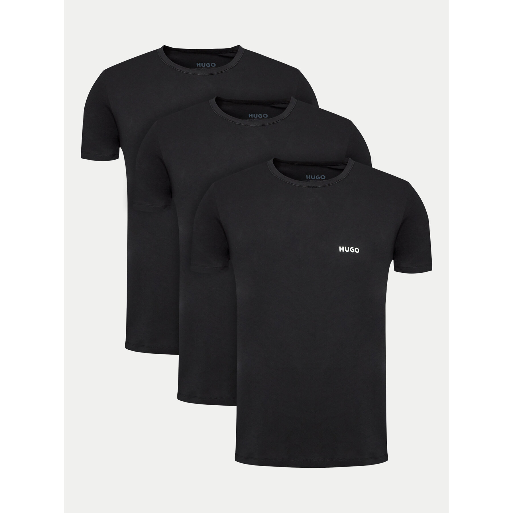 Hugo Σετ 3 T-Shirts 50480088 Μαύρο Regular Fit