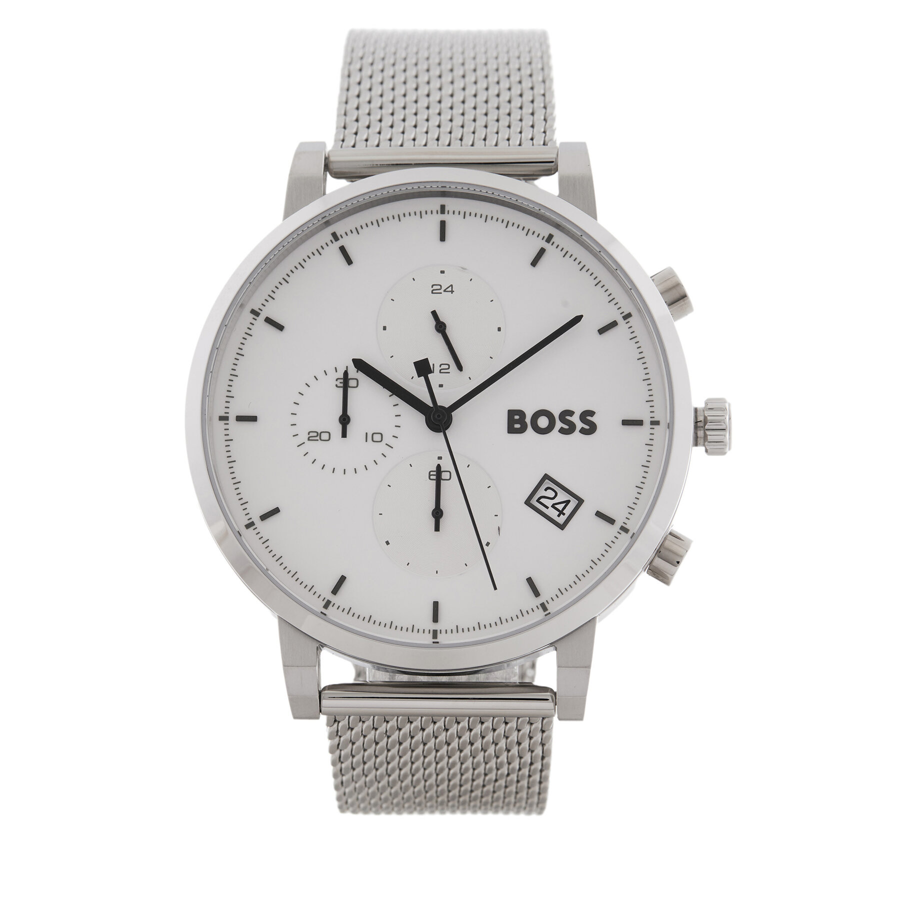 Hodinky BOSS Skymaster 1513933 Strieborná