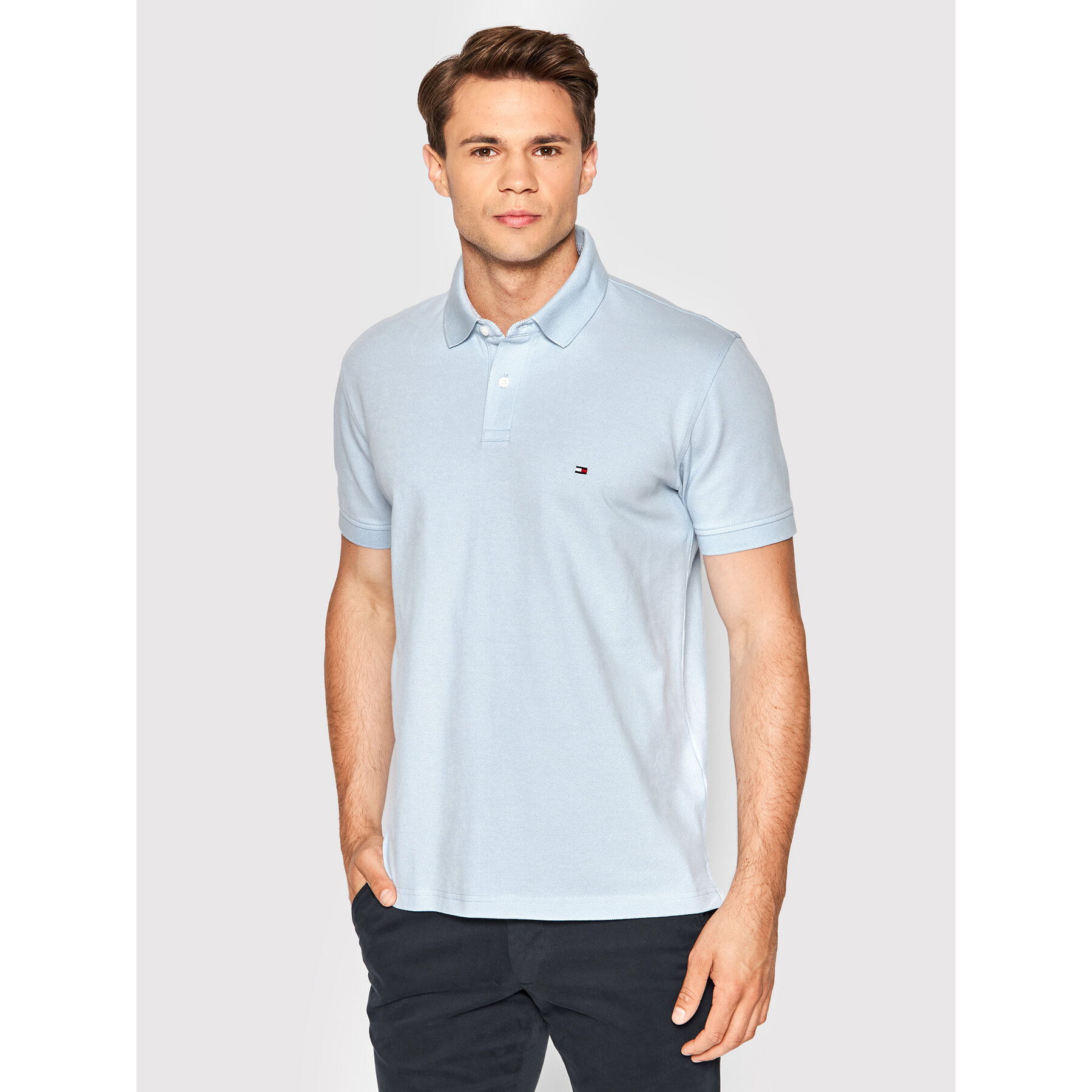 Tommy Hilfiger Polo 1985 MW0MW17770 Celeste Regular Fit