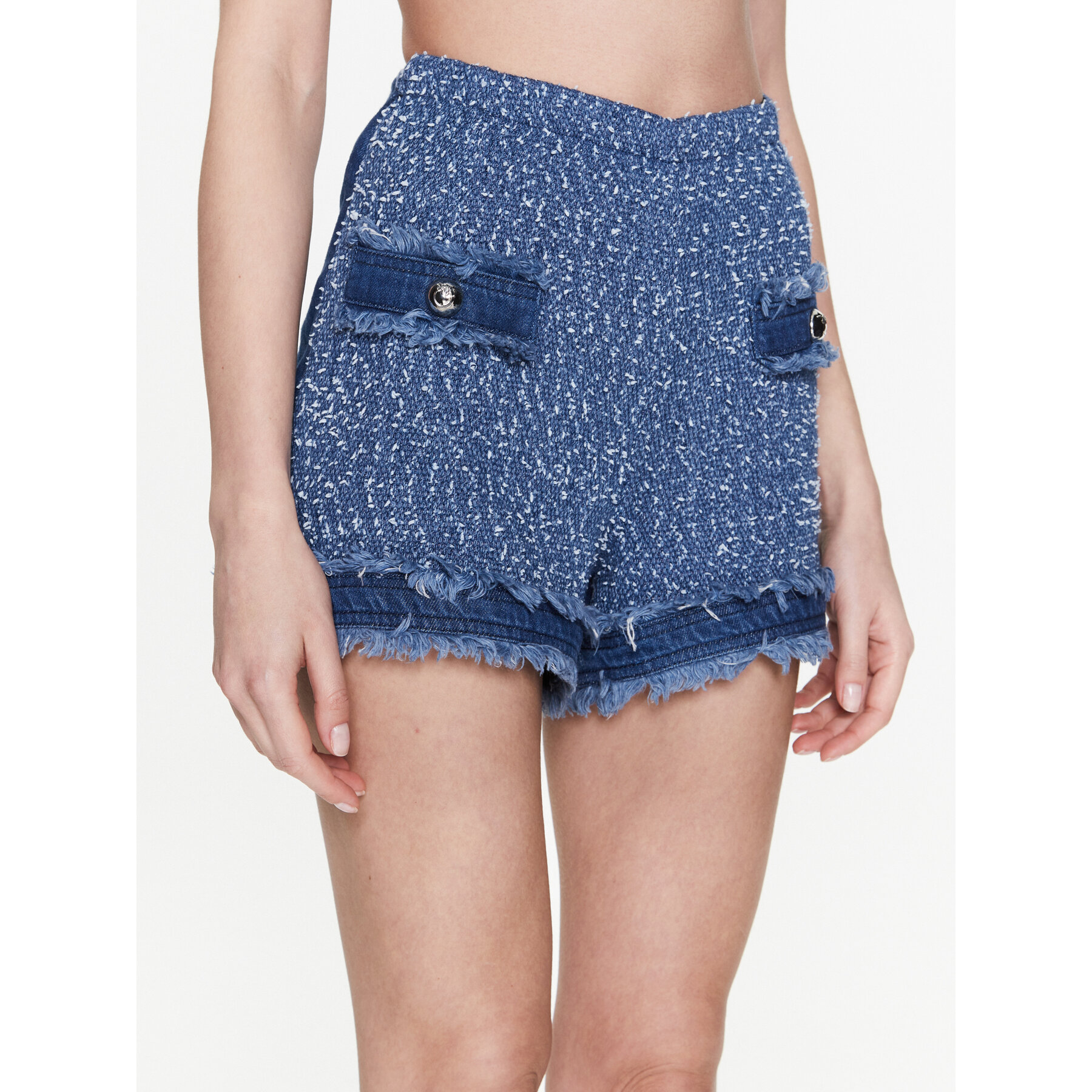 Pinko Stoffshorts 100405 A0I3 Blau Regular Fit