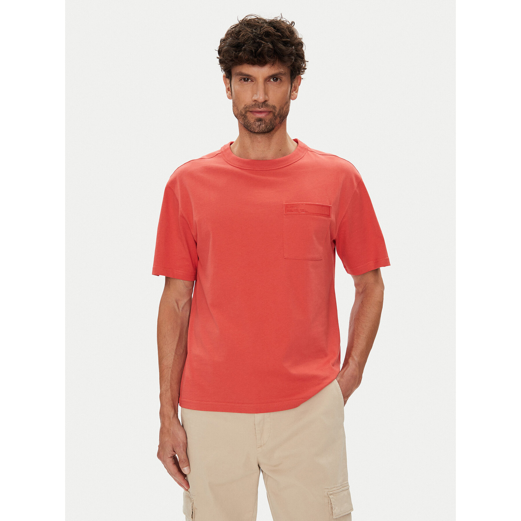 K-Way T-Shirt K2135HW Κόκκινο Regular Fit