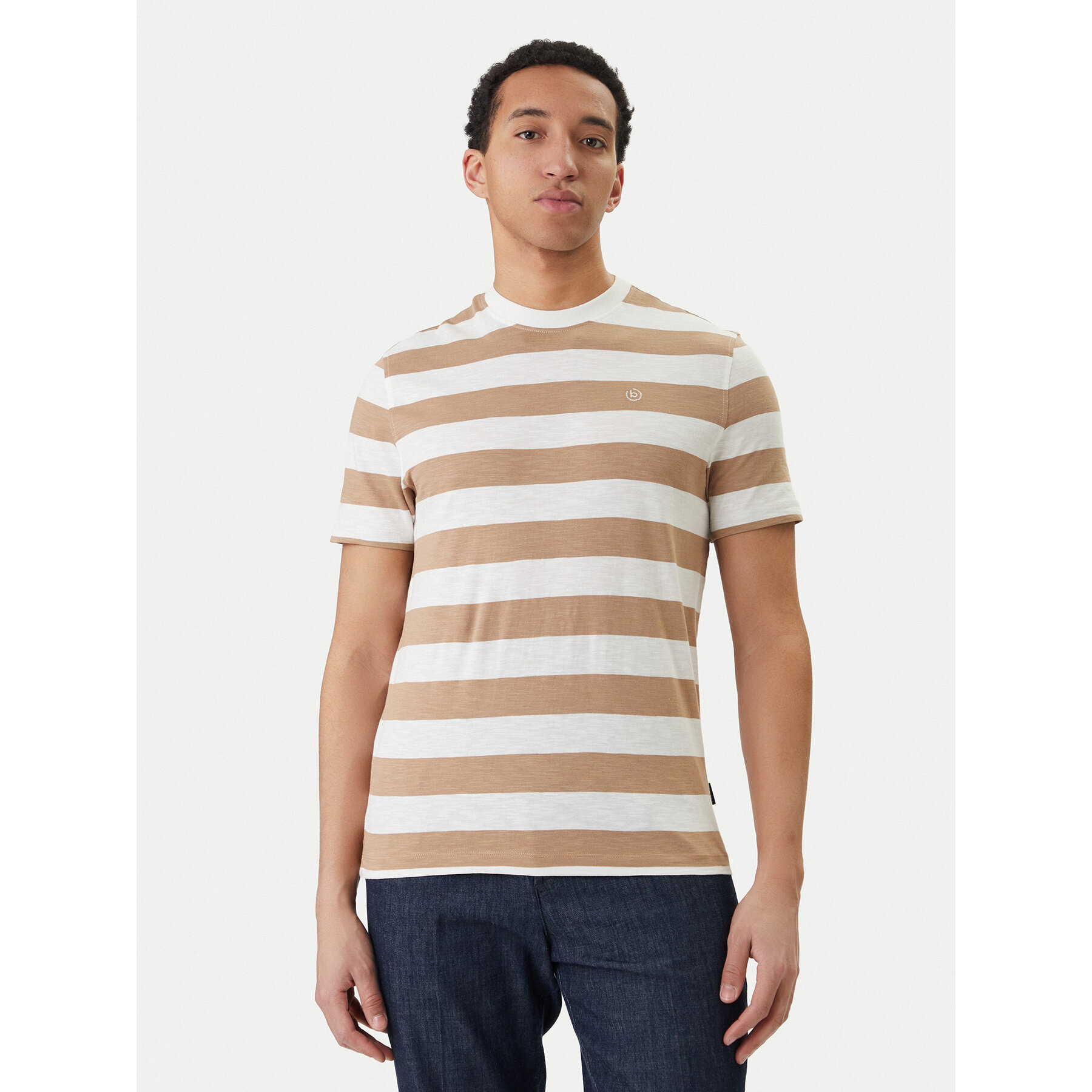 Bugatti T-Shirt 8350-75022C Beige Regular Fit