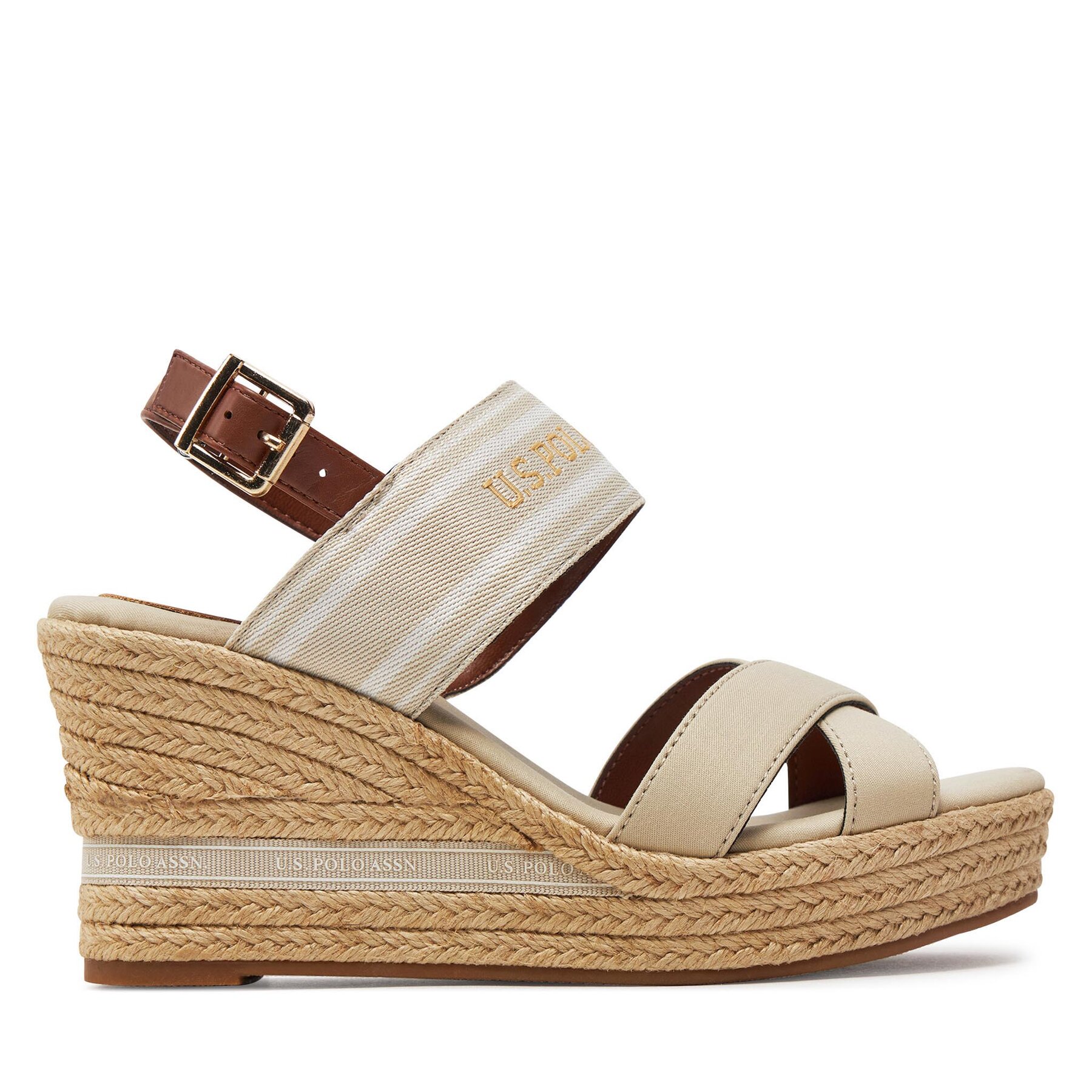 Donna Espadrillas U.S. Polo Assn., Taglia 38, Beige, Alyssa007A, taglia : 38
