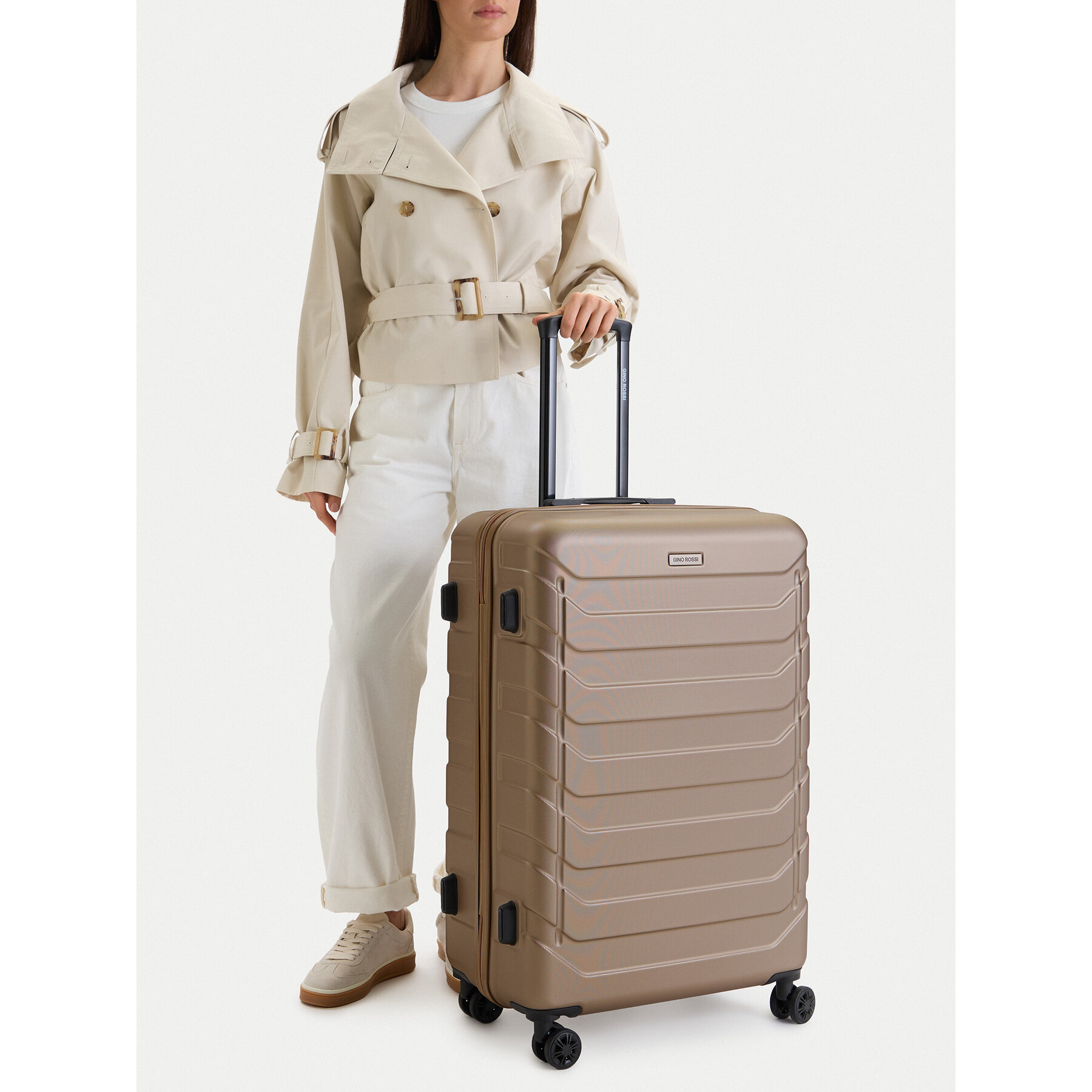 Μεγάλη Βαλίτσα GINO ROSSI GIN-L-002-05-GOLD Χρυσό