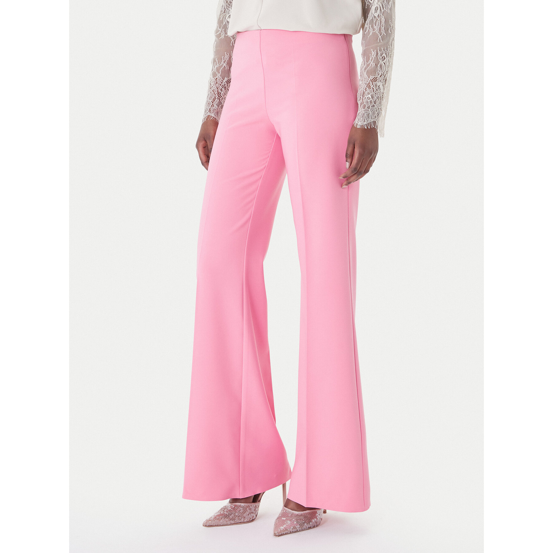 Rinascimento Palazzohose CFC0127878003 Rosa Wide Leg