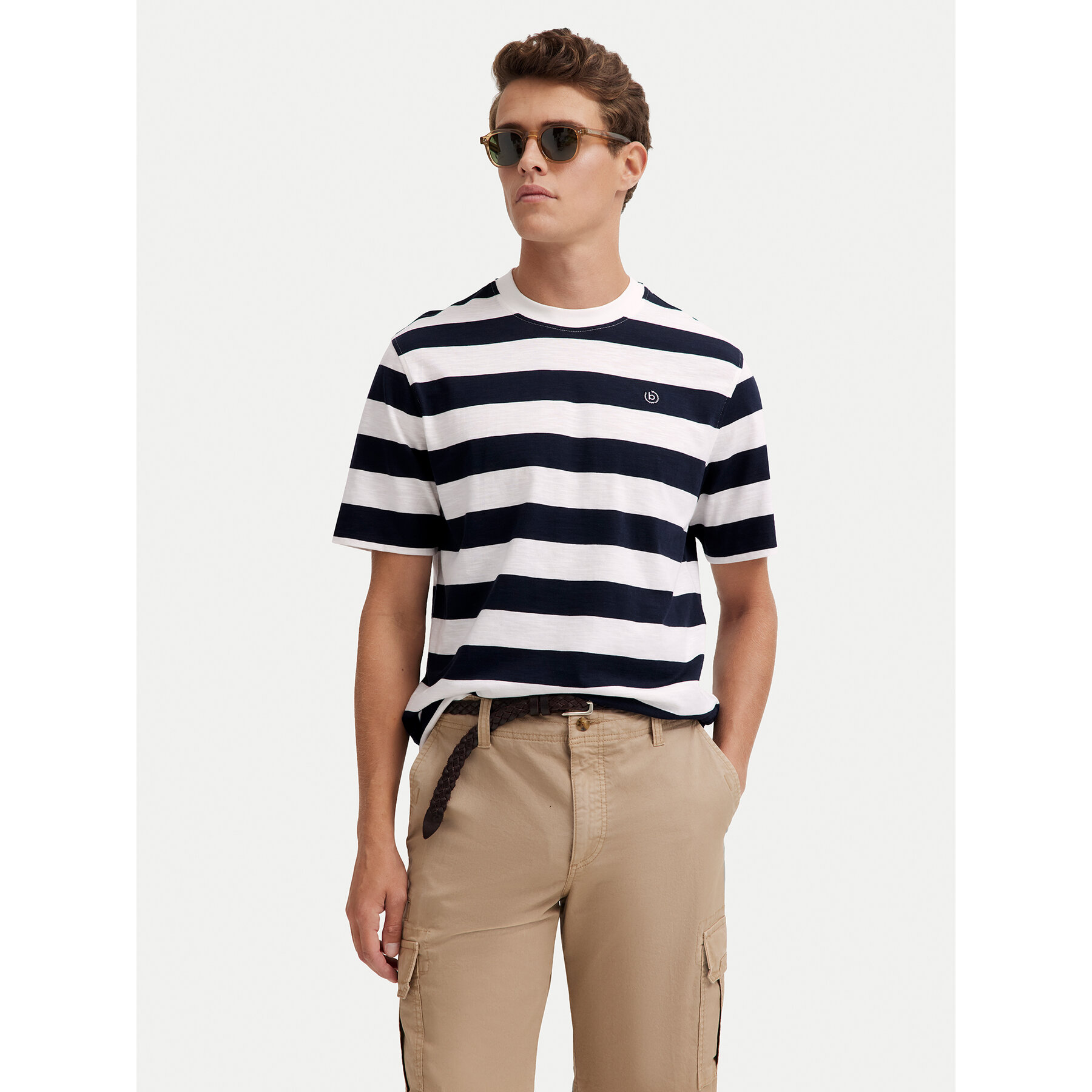 Bugatti T-Shirt 8350-75022C Σκούρο μπλε Regular Fit