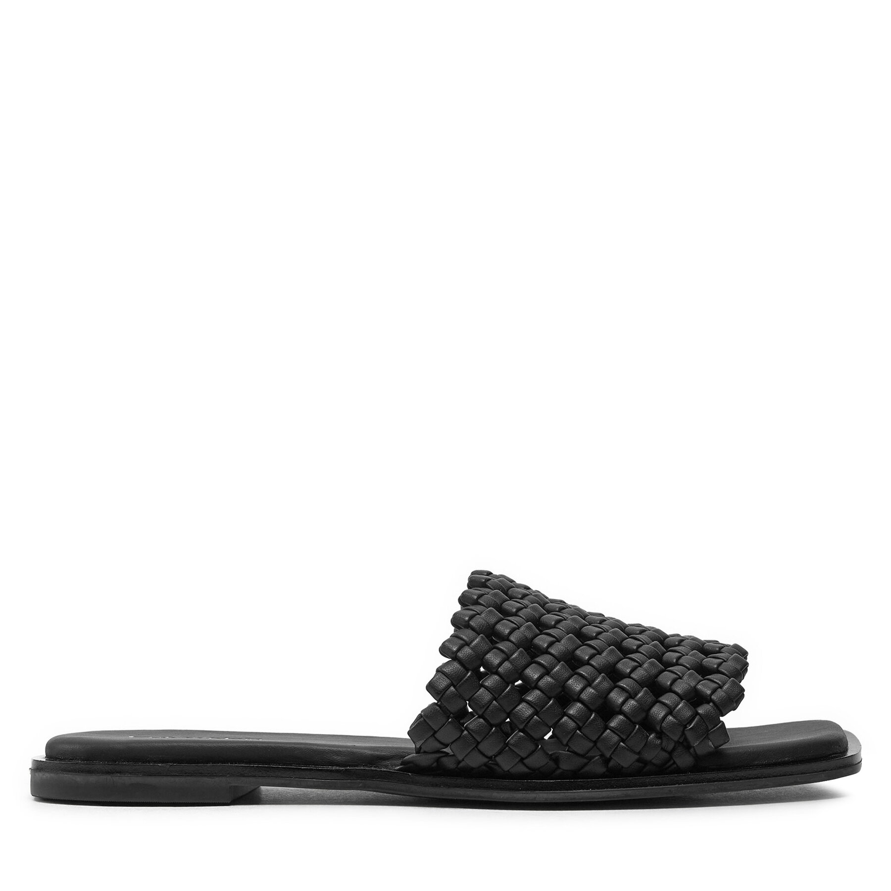 Mules / sandales de bain Calvin Klein Flat Slide Latt HW0HW02143 Noir
