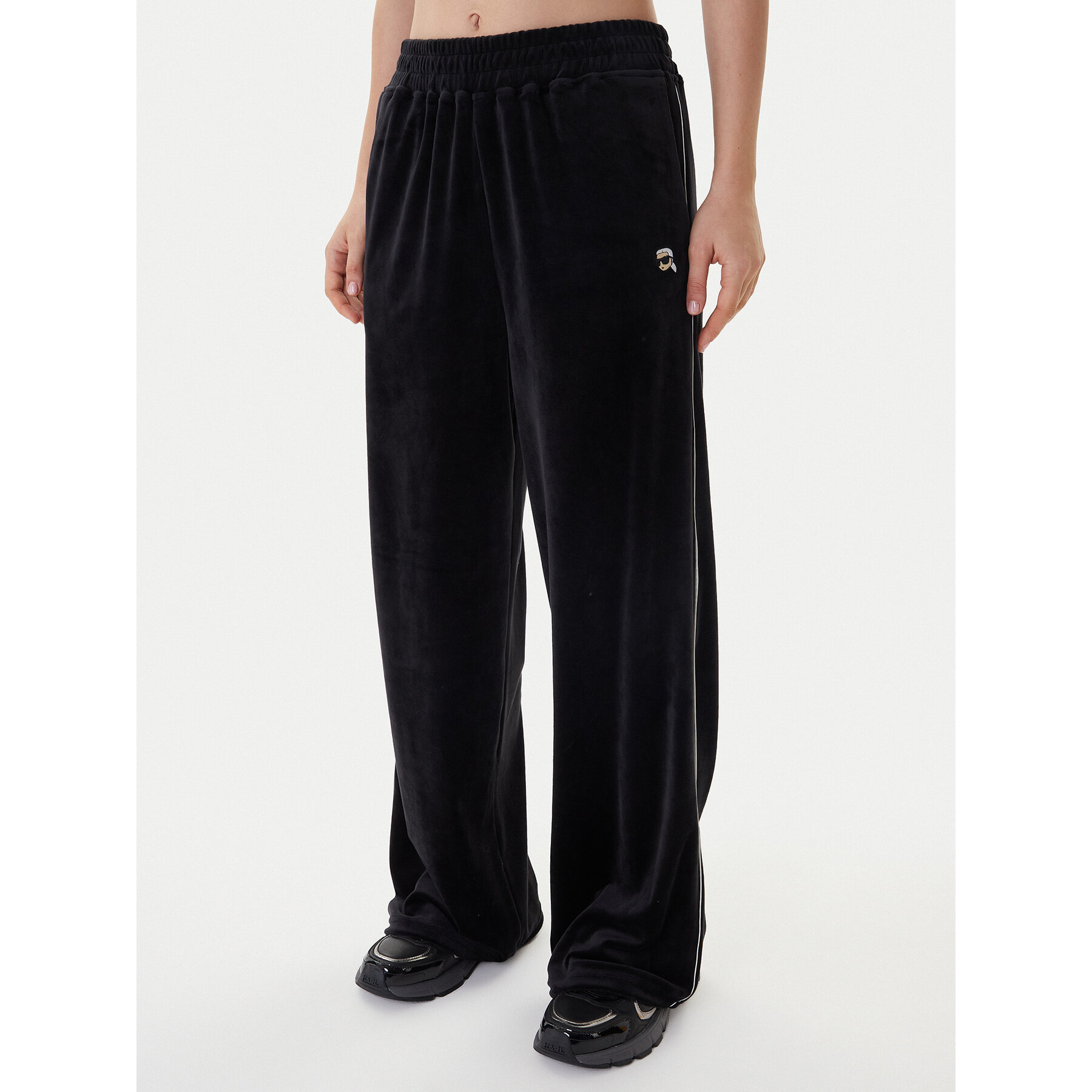 KARL LAGERFELD Jogginghose B1W10022 Schwarz Regular Fit
