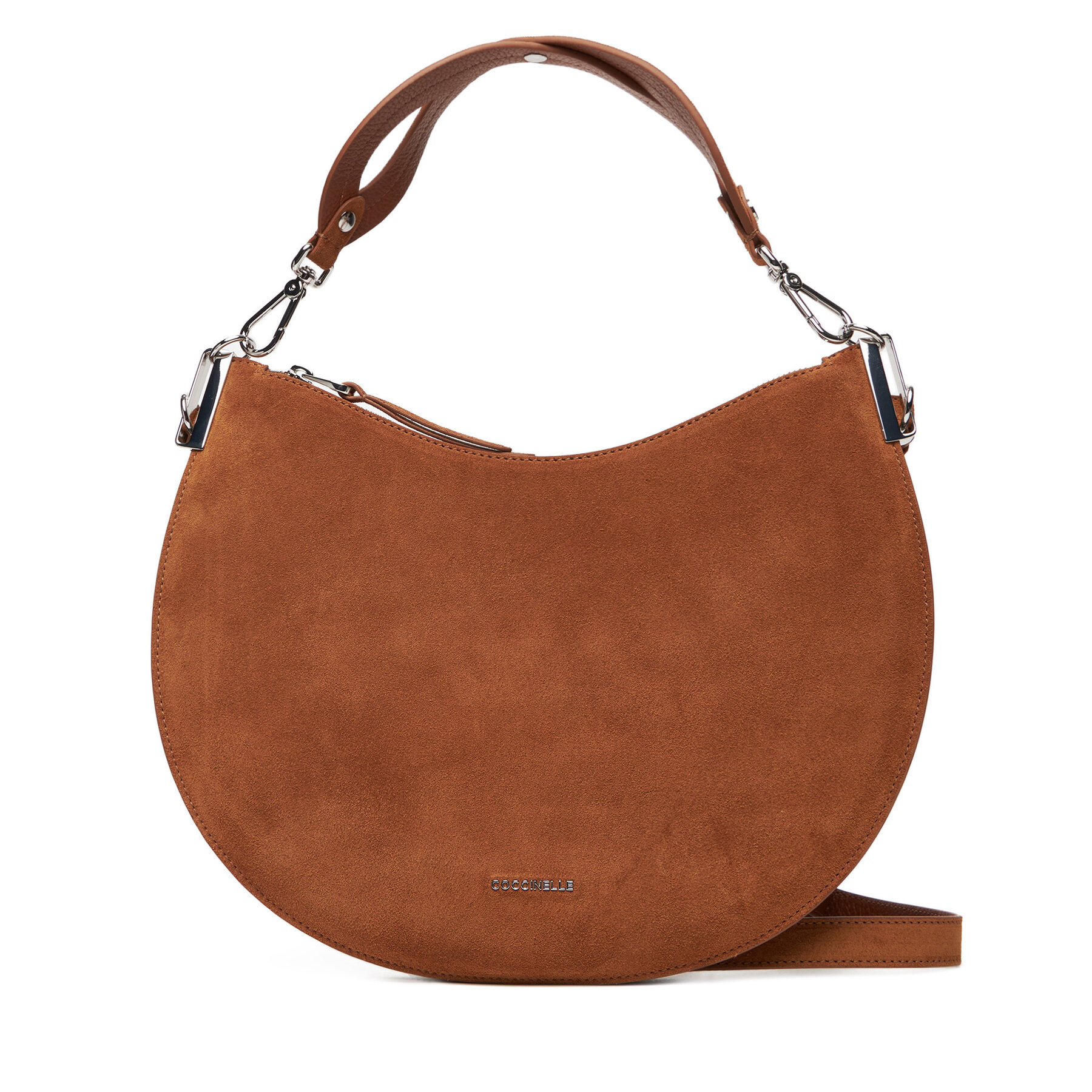 Geantă Coccinelle QKG Coccinellesunup Suede E1 QKG 13 02 01 Maro