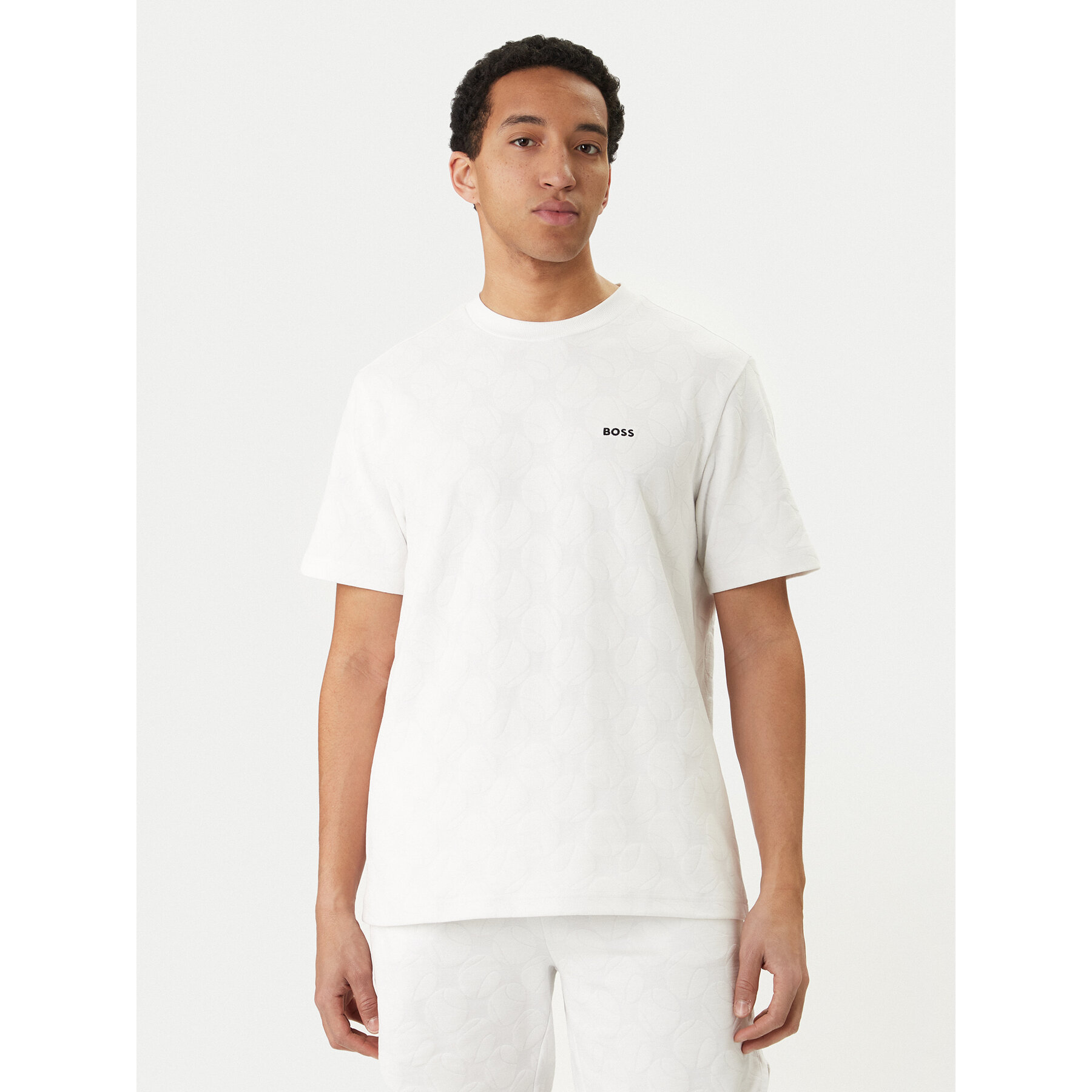 BOSS T-Shirt Member 50558867 Weiß Relaxed Fit