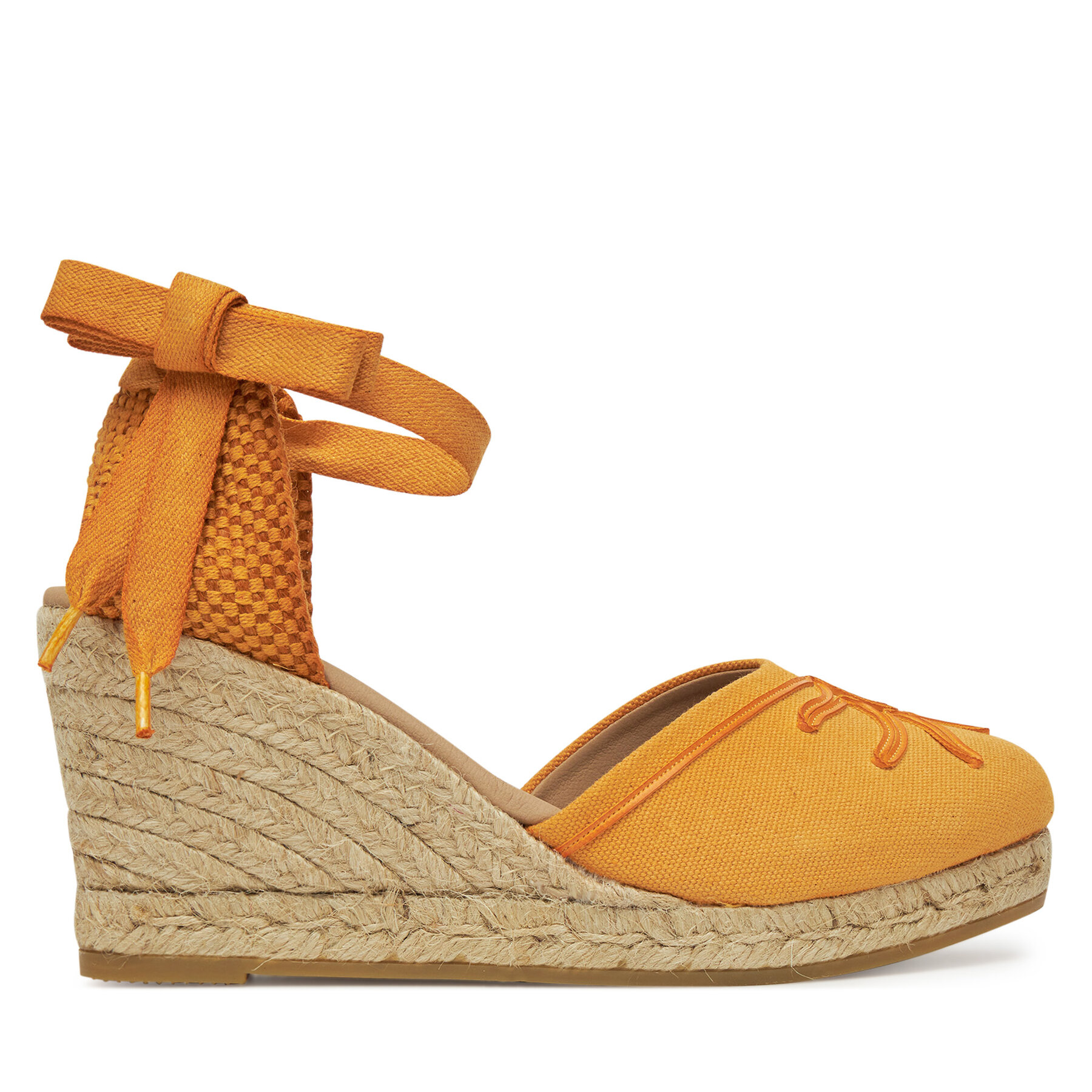 Damskie Espadryle Genuins, Rozmiar 41 Pomarańczowy Vela Sunset G106494