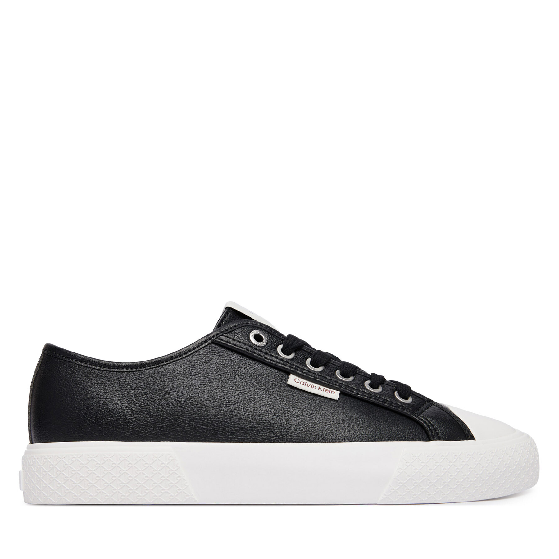 Plátenky Calvin Klein Vulc Lace Up Low Lth HW0HW03077 Čierna