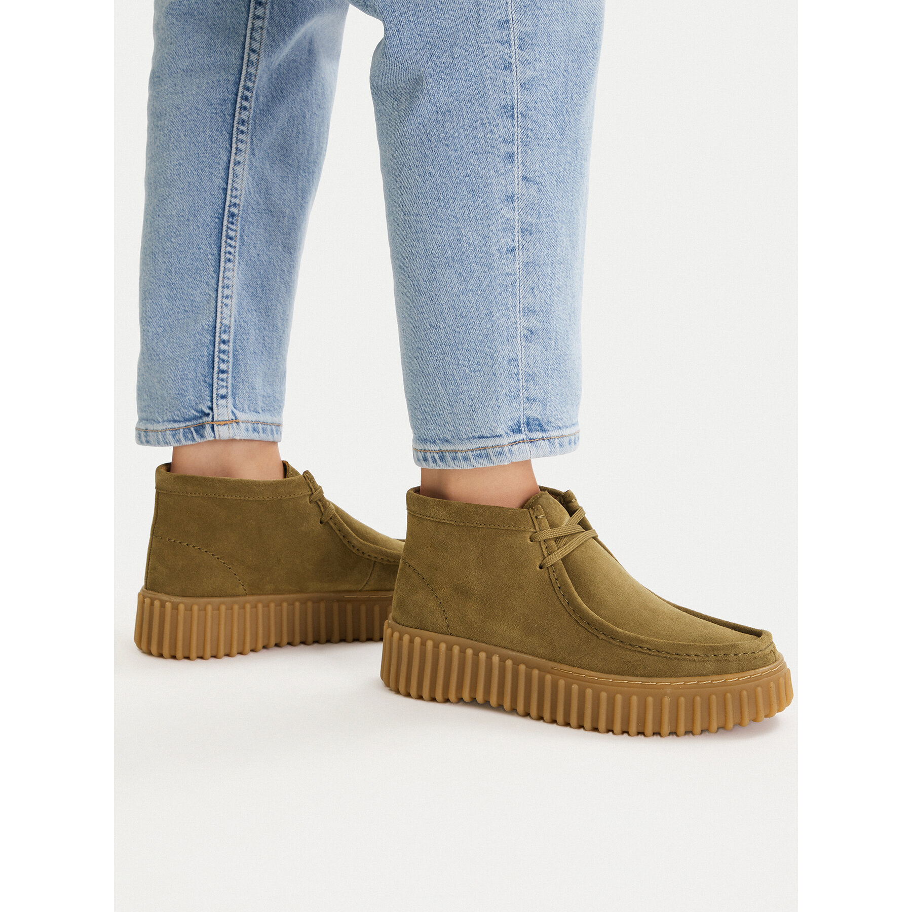 Зимни обувки Clarks Torhill Moss 26183872 Каки