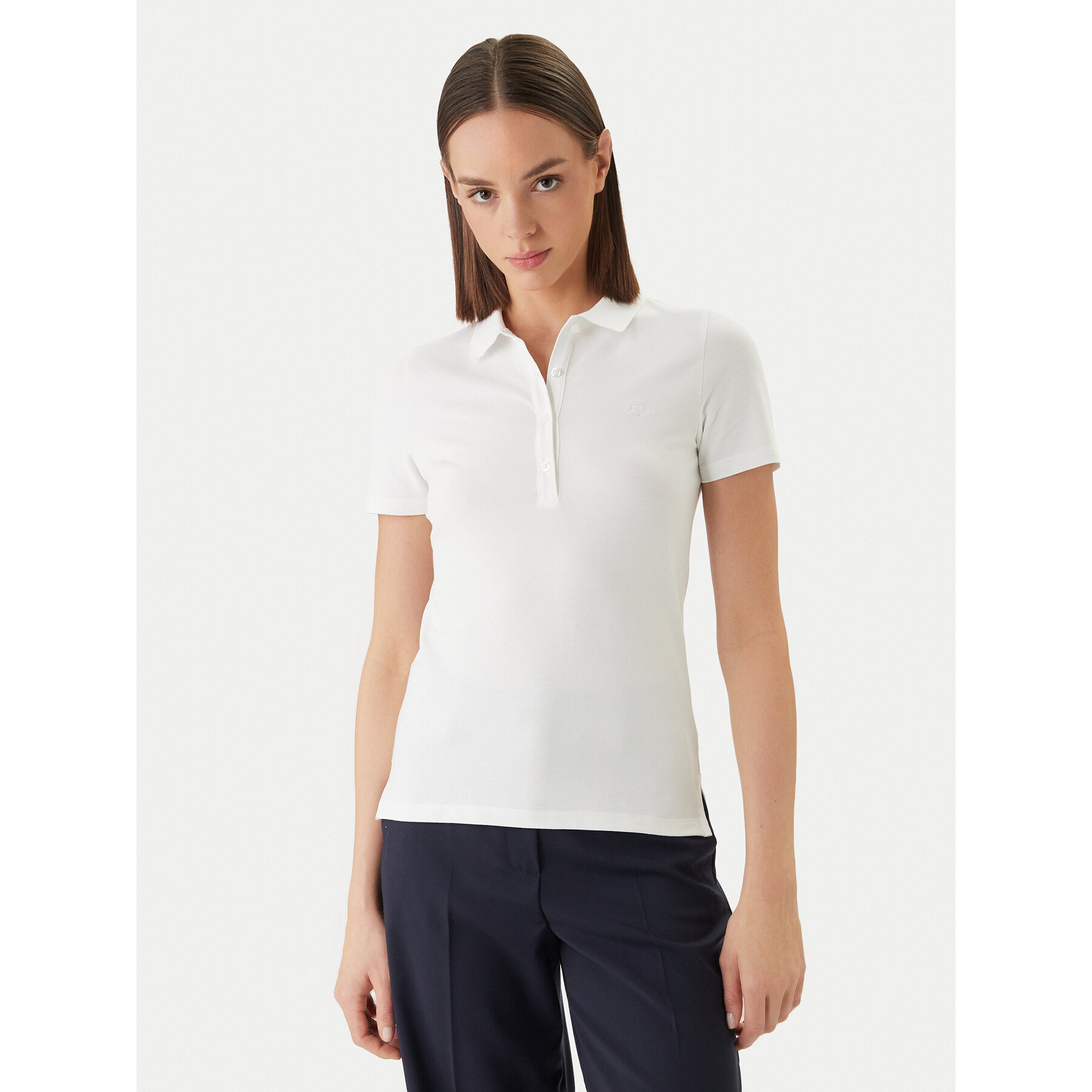 Gant Polo 4201535 Λευκό Slim Fit