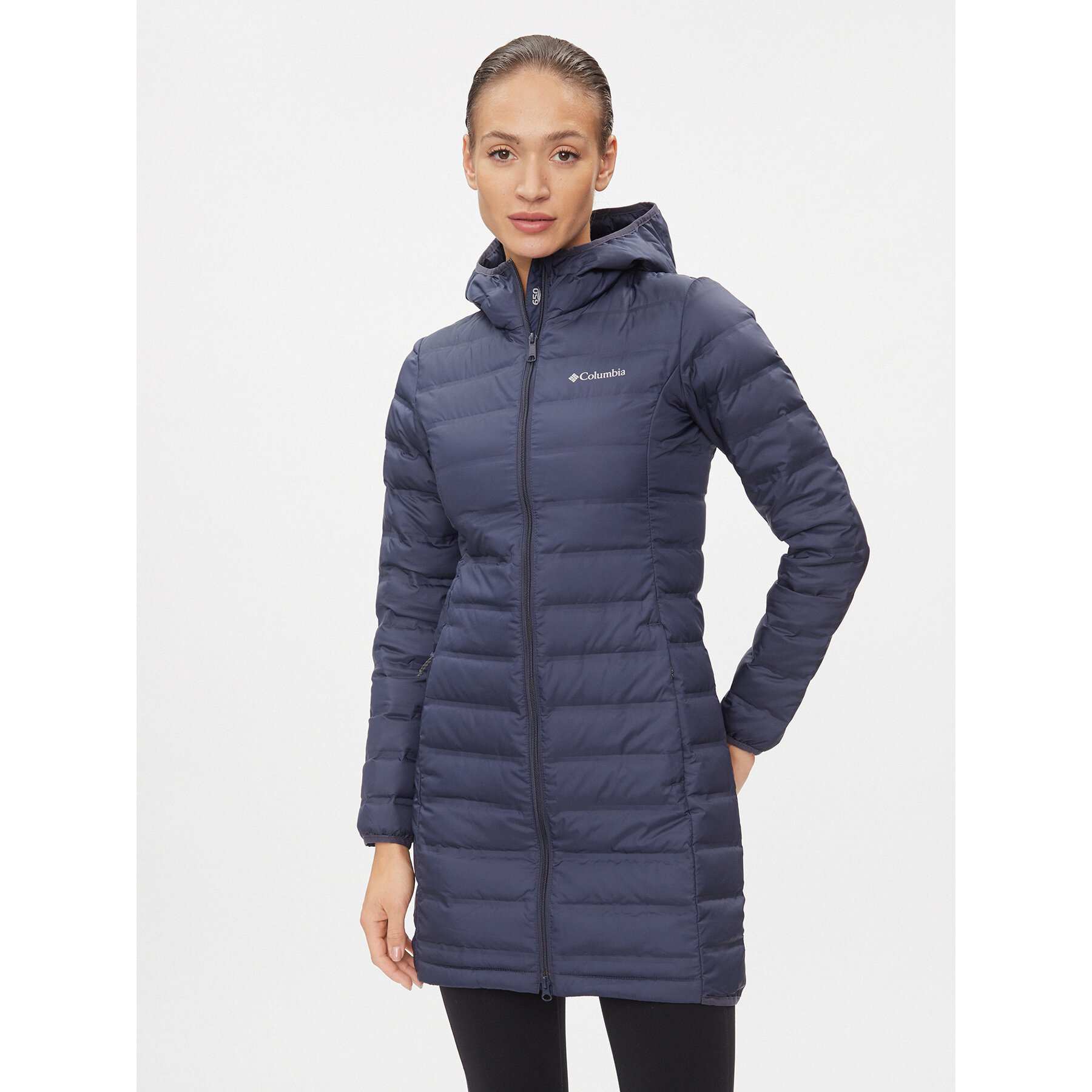 Columbia Daunenjacke Down Long Jacket 1859672 Dunkelblau Regular Fit