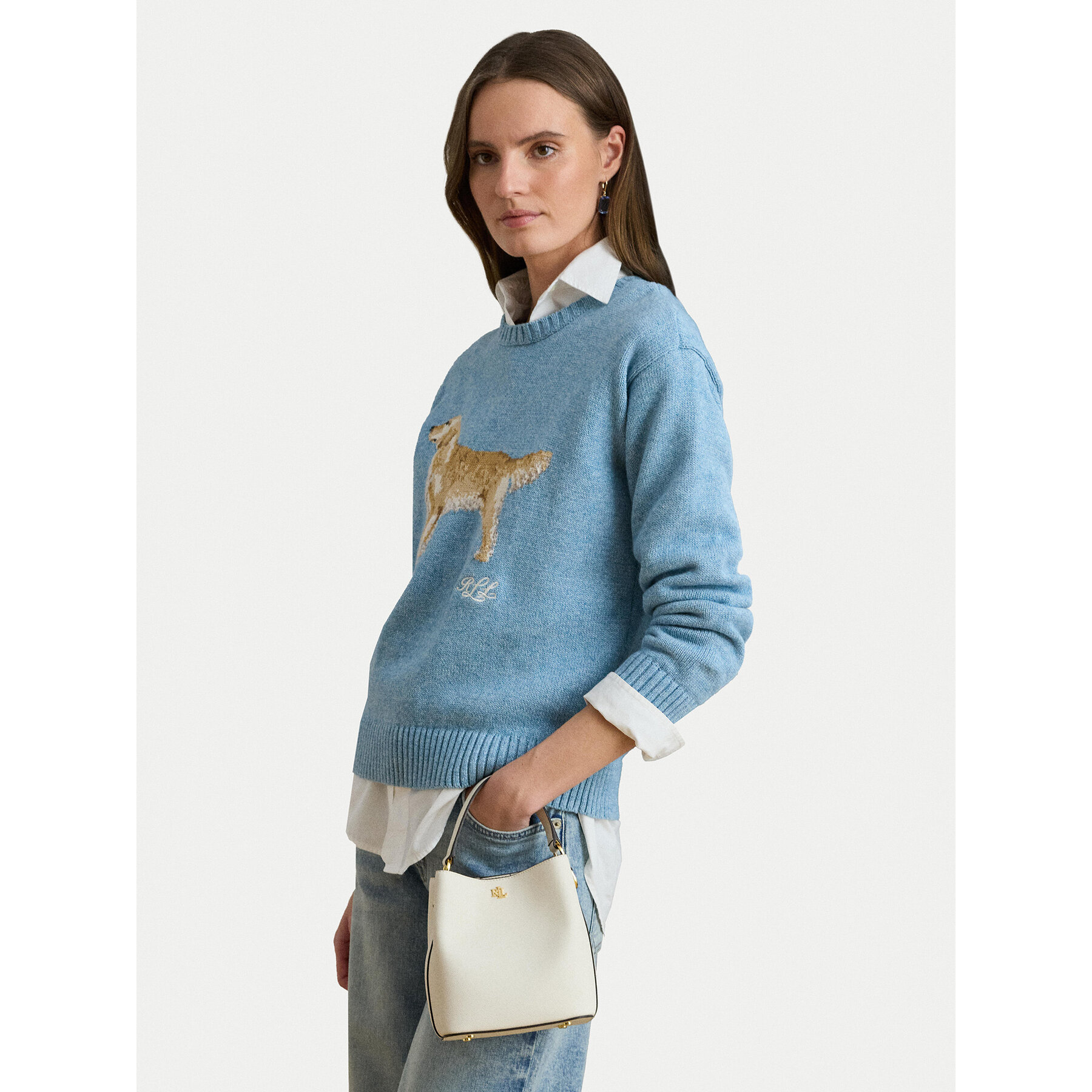 Geantă LAUREN RALPH LAUREN 431969365018 Crem