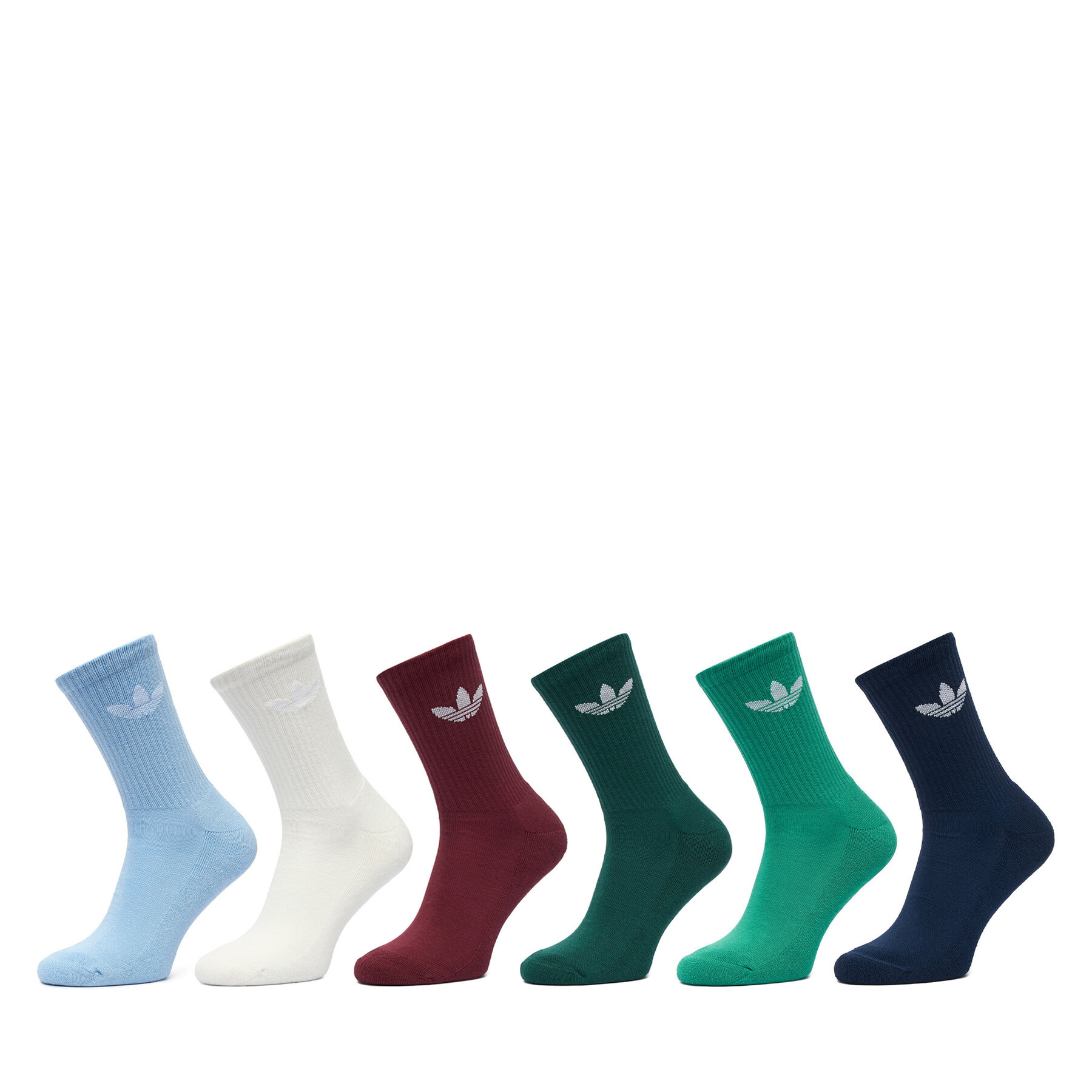 Дълги чорапи adidas Trefoil Cushion Crew Socks 6 Pairs JI9504 Цветен