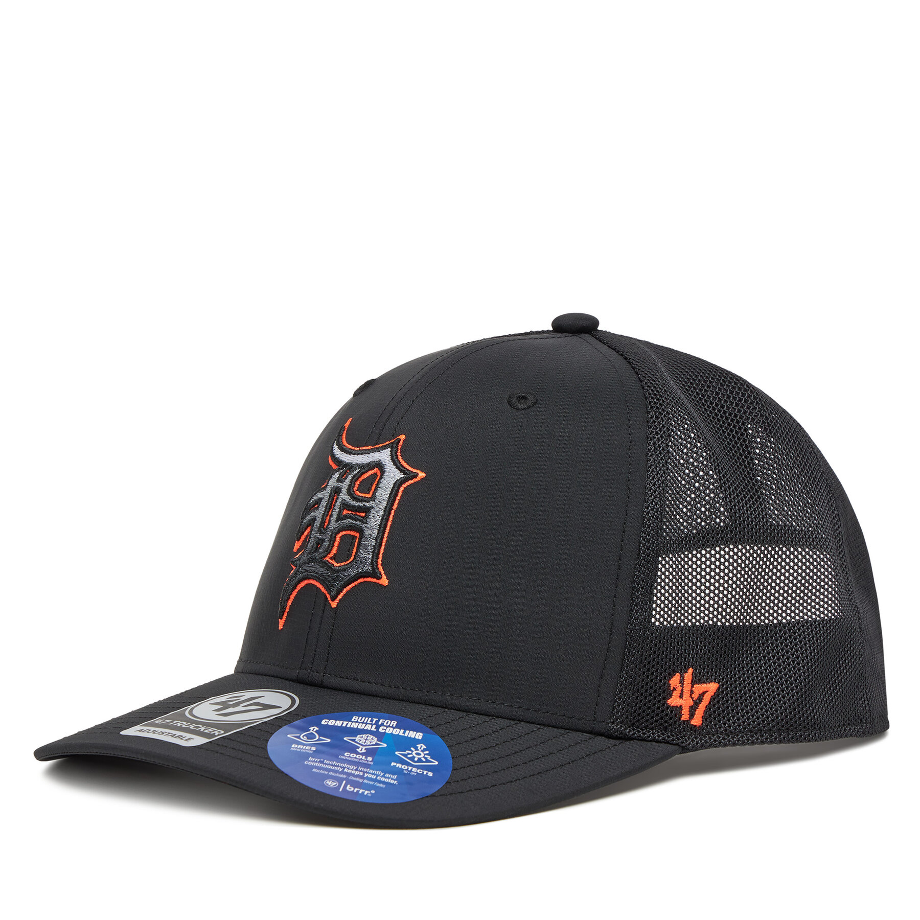 Шапка с козирка 47 Brand MLB Detroit Tigers Volcanic ’47 TRUCKER B-VOLCT09BBP Черен
