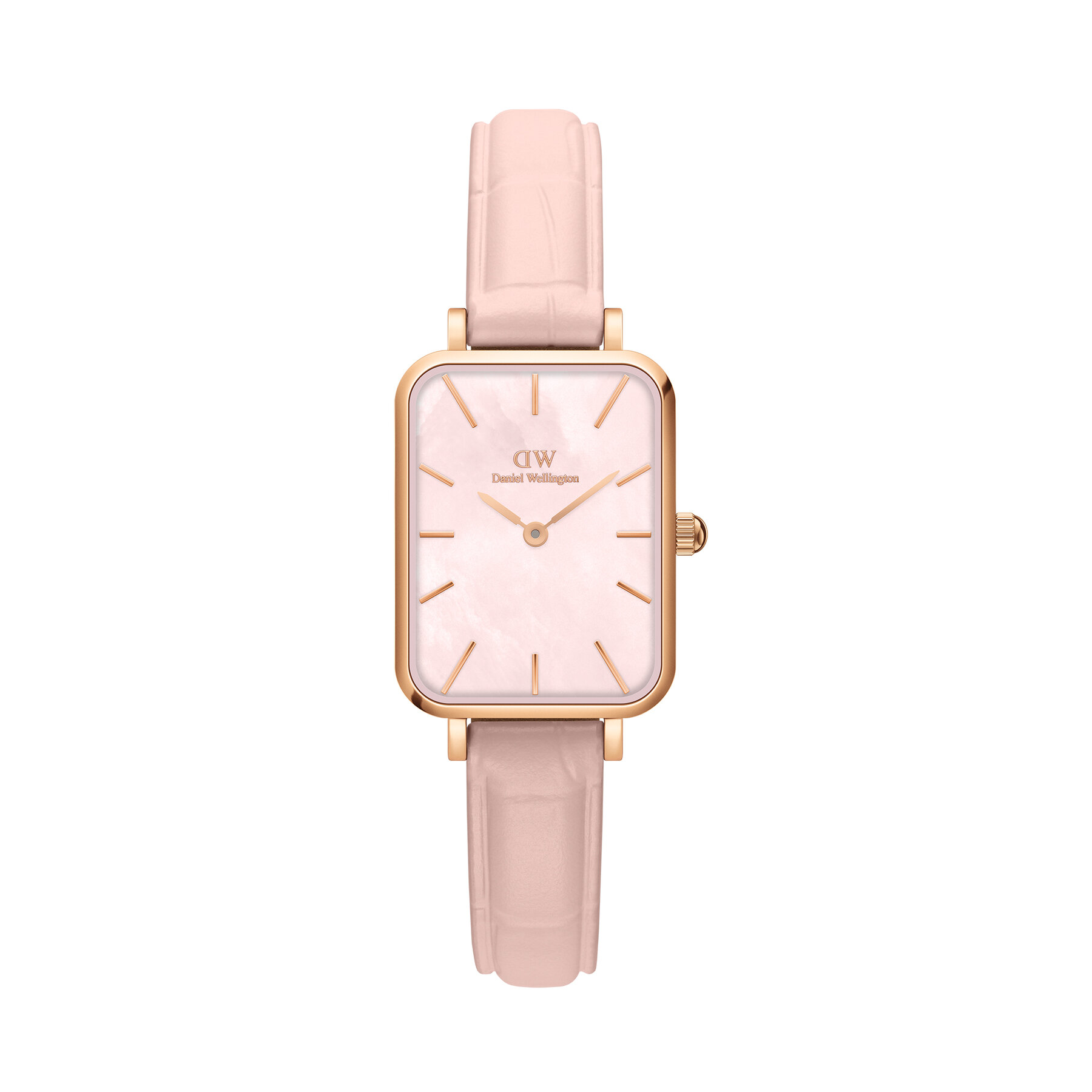 Hodinky Daniel Wellington Quadro Pressed DW00100508 Ružové zlato