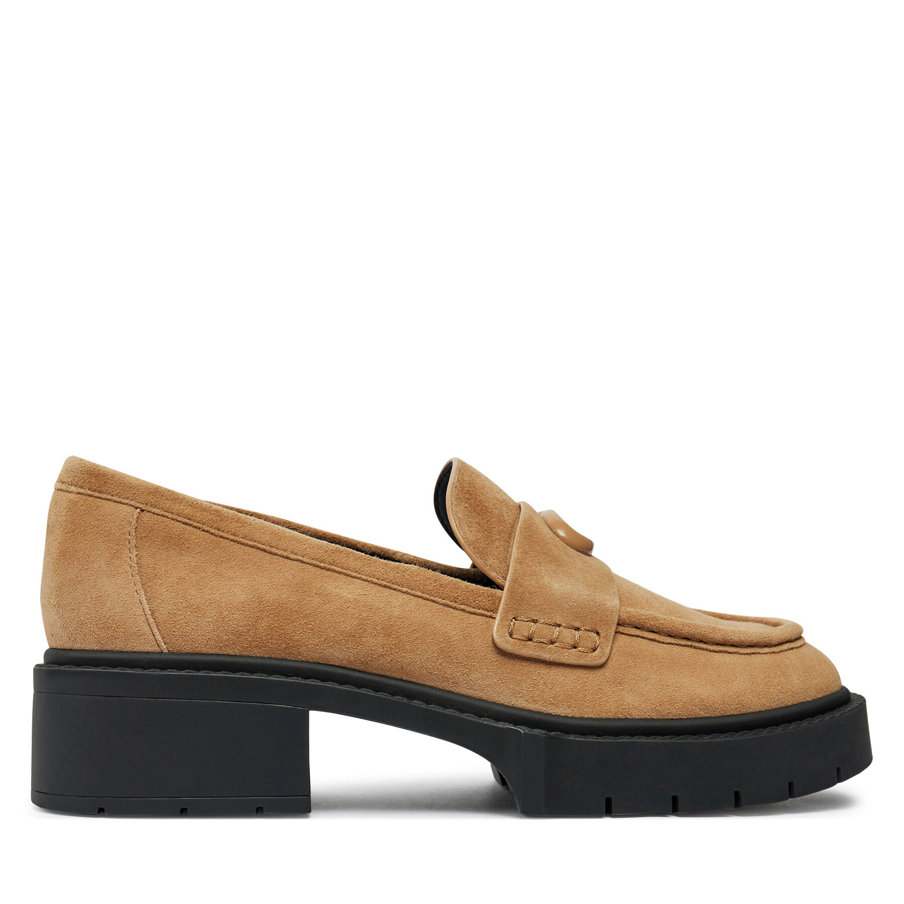 Damskie Loafersy Coach, Rozmiar 40.5 Brązowy Leah CV320