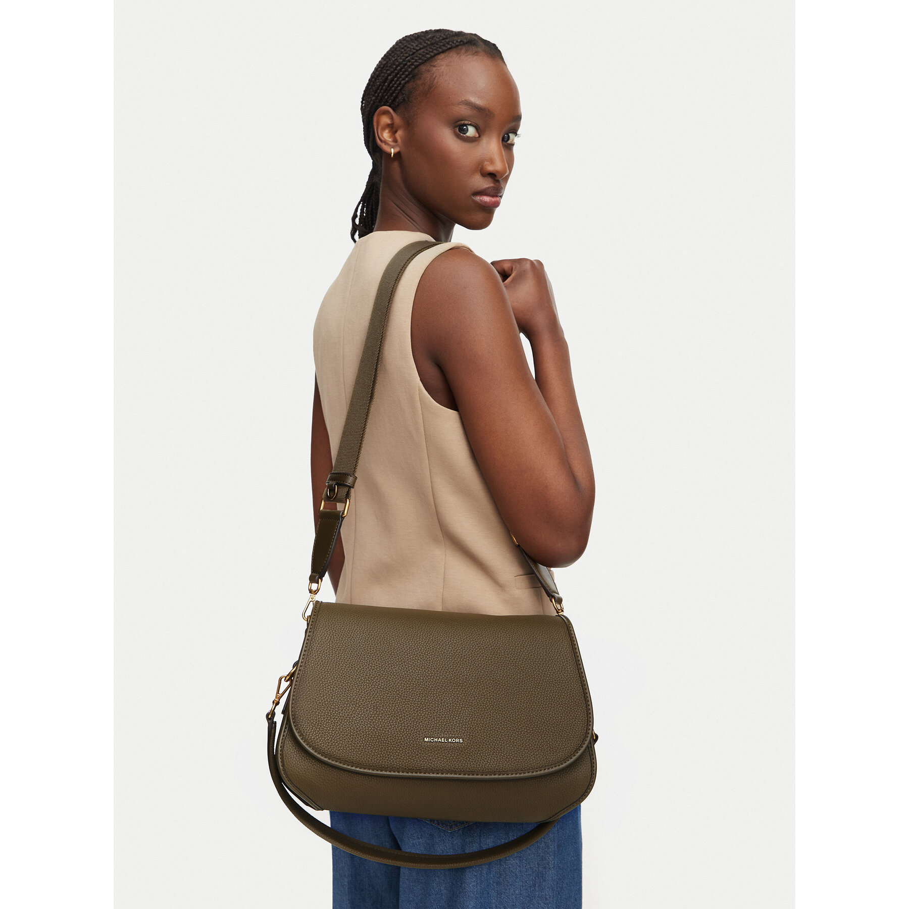 Torbica MICHAEL Michael Kors 30T6AX3M2L Zelena