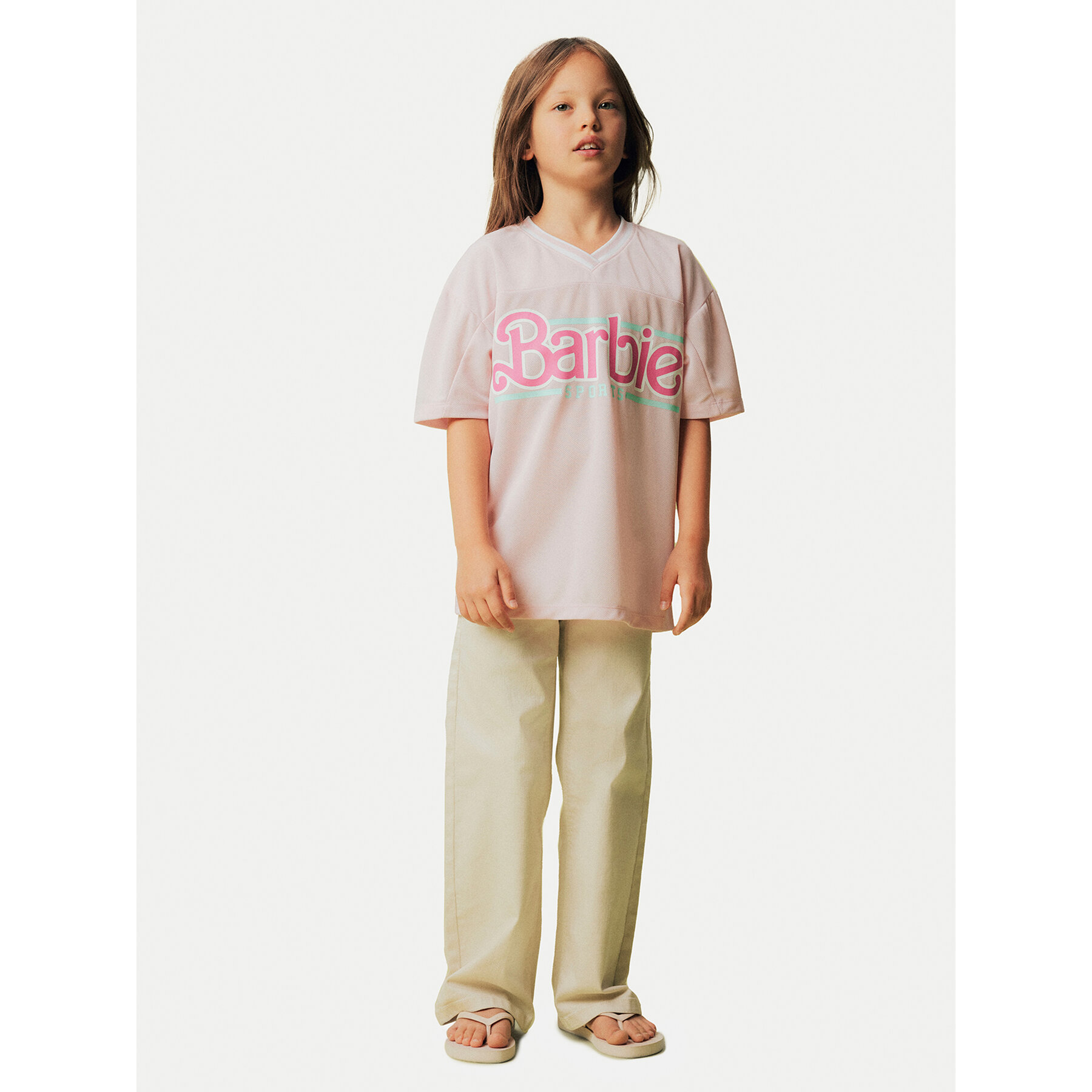 NAME IT Marškinėliai Barbie 13243113 Rožinė Relaxed Fit