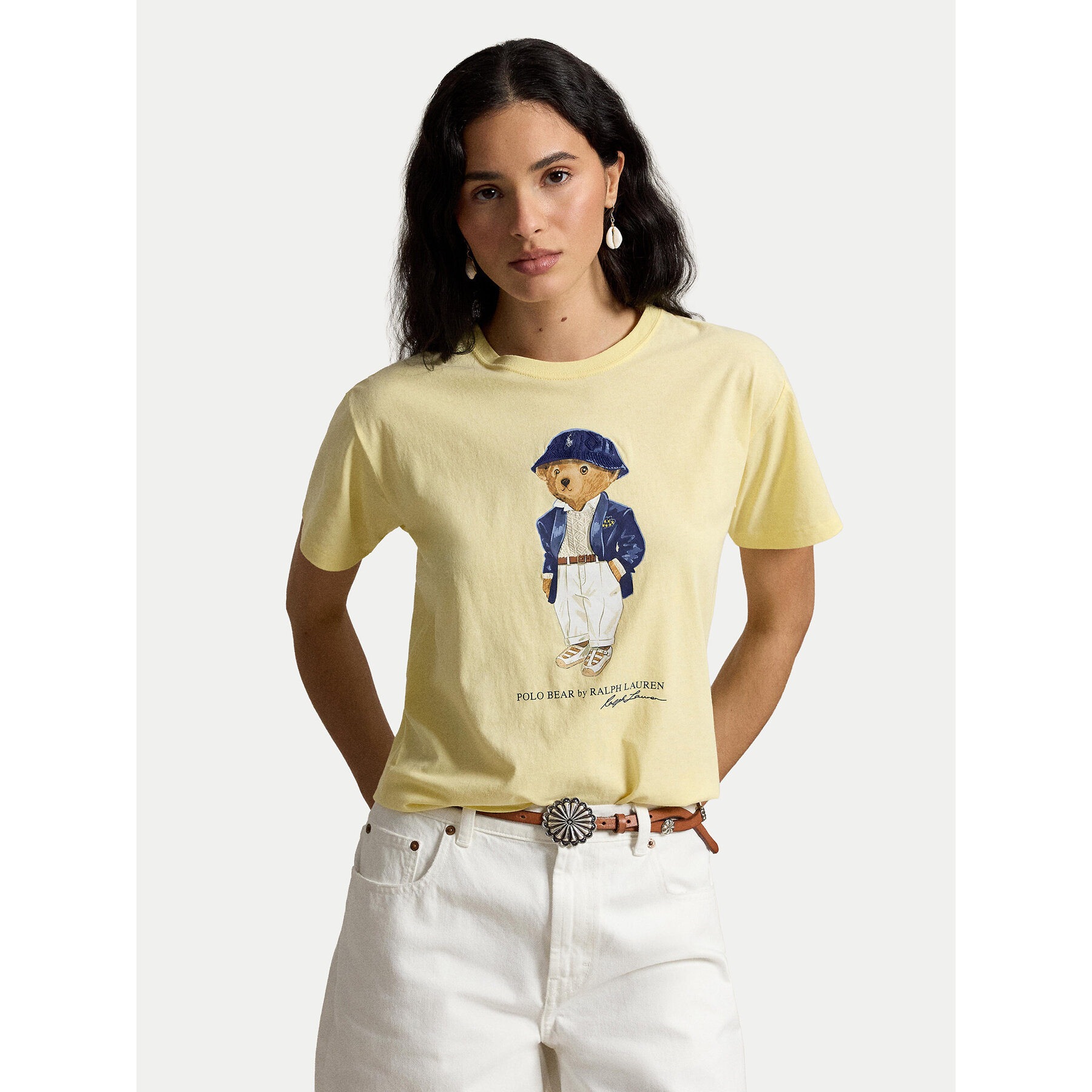 Polo Ralph Lauren T-Shirt 211B17792001 Hellgelb Regular Fit