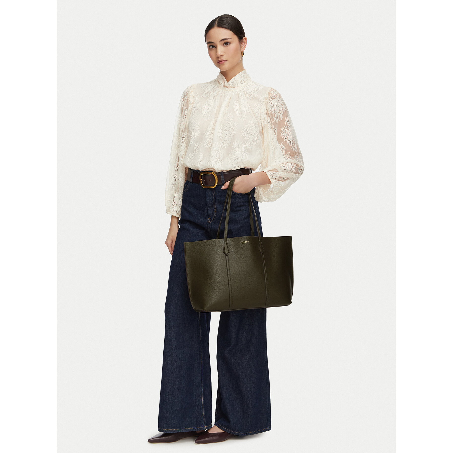 Ročna torba Tory Burch 177236 Zelena
